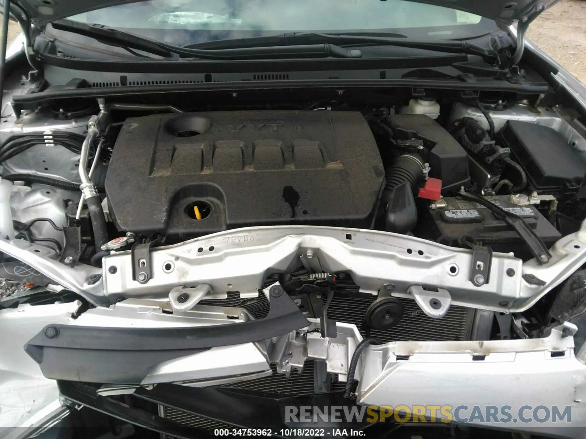 10 fotografías del automóvil dañado 2T1BURHE1KC194600 TOYOTA COROLLA 2019