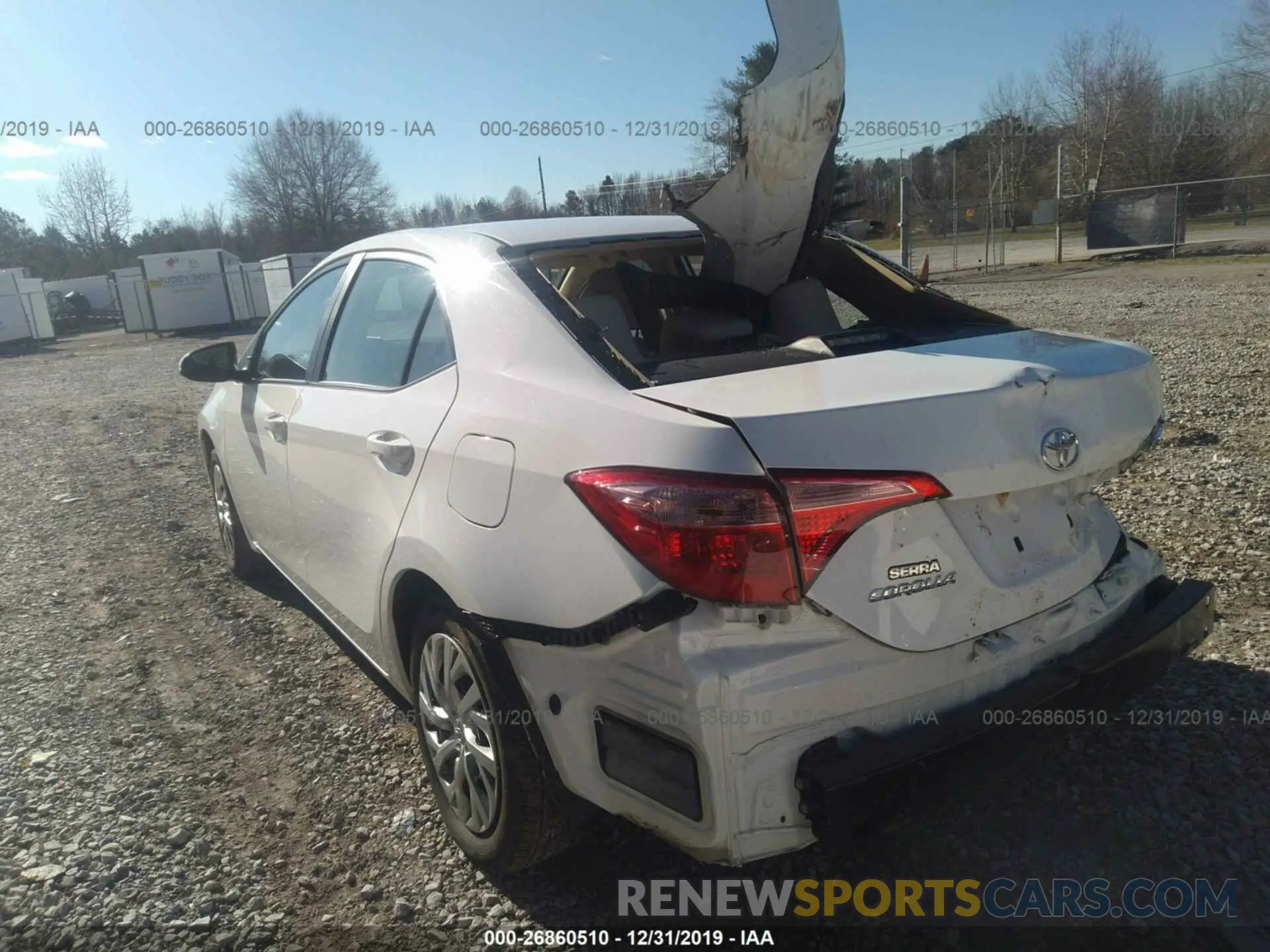3 fotografías del automóvil dañado 2T1BURHE1KC195276 TOYOTA COROLLA 2019
