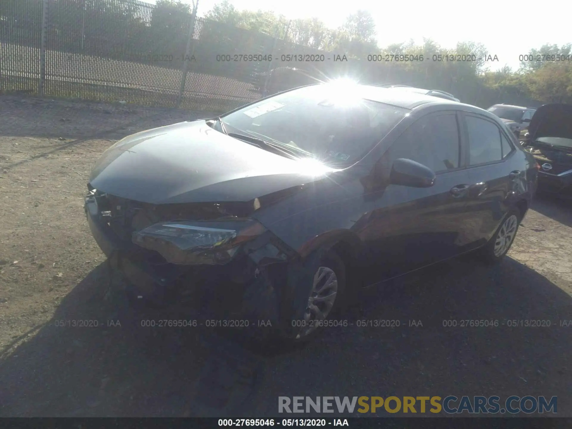 2 fotografías del automóvil dañado 2T1BURHE1KC206339 TOYOTA COROLLA 2019