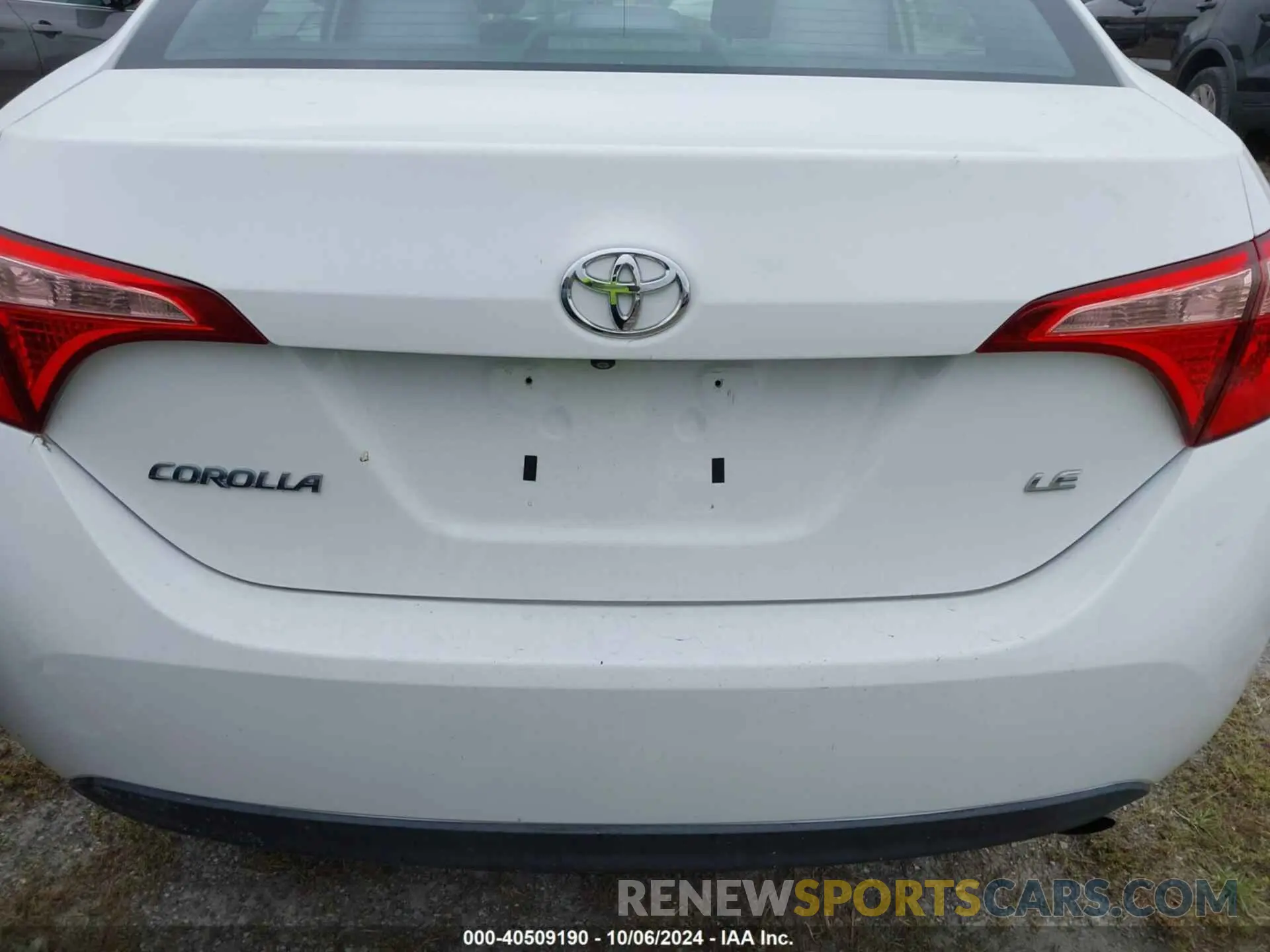 6 fotografías del automóvil dañado 2T1BURHE1KC226218 TOYOTA COROLLA 2019