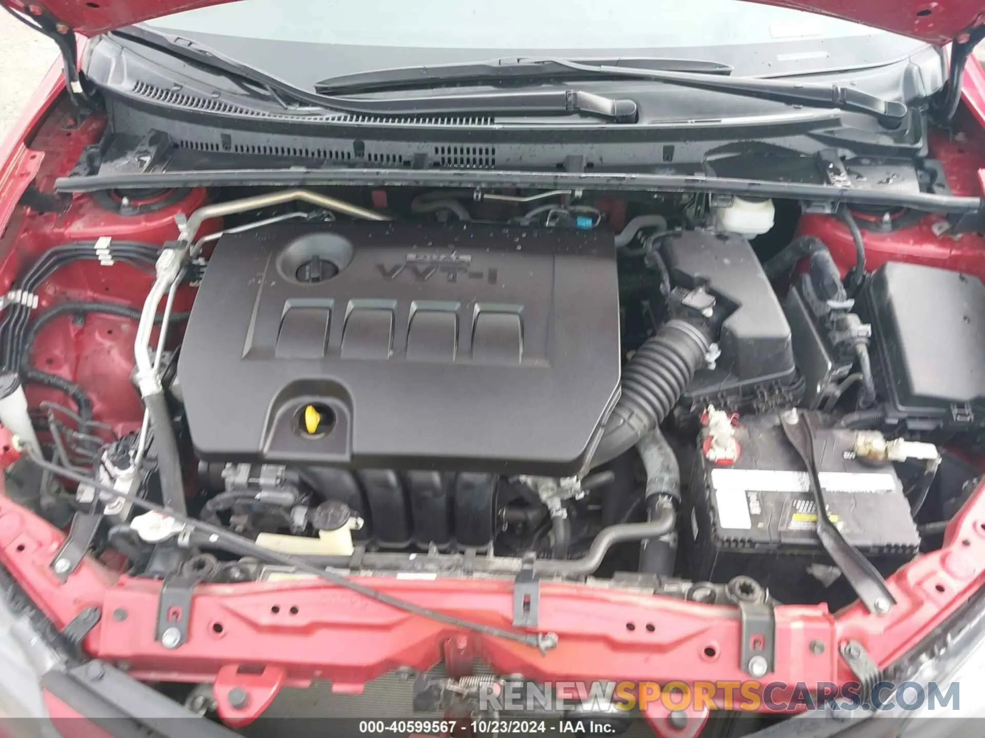 10 fotografías del automóvil dañado 2T1BURHE1KC226865 TOYOTA COROLLA 2019