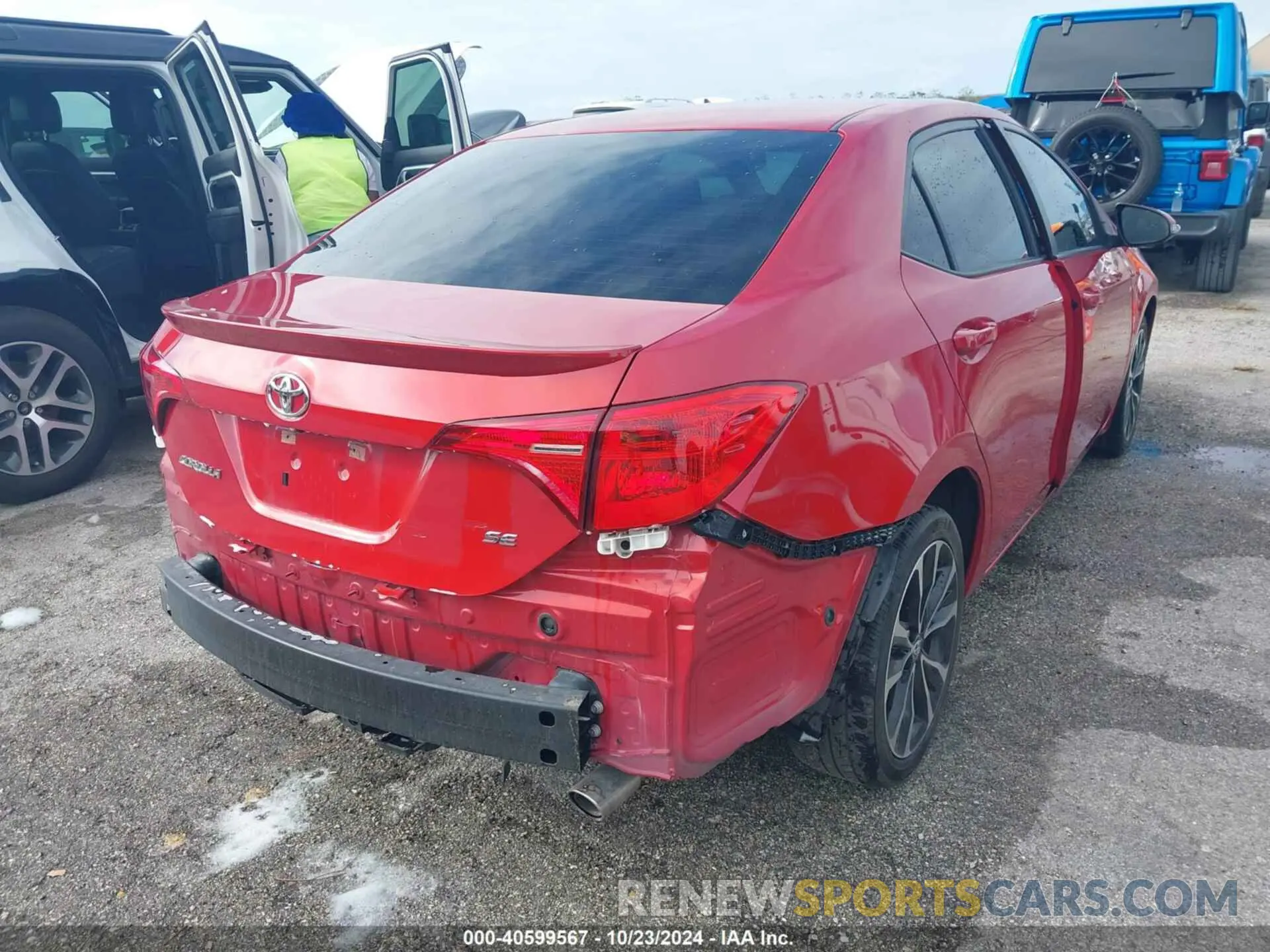 4 fotografías del automóvil dañado 2T1BURHE1KC226865 TOYOTA COROLLA 2019