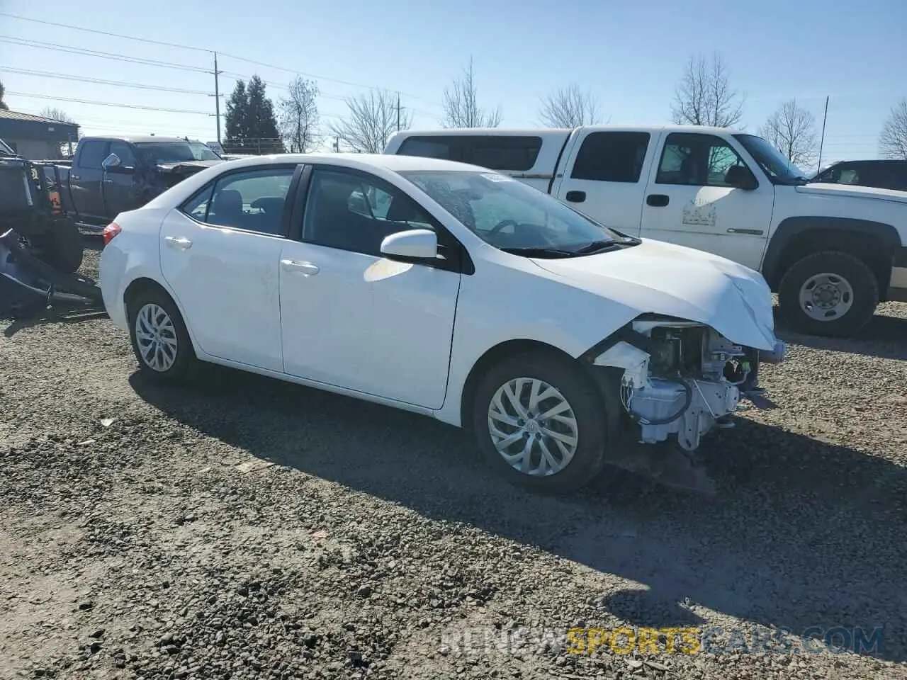 4 fotografías del automóvil dañado 2T1BURHE1KC229586 TOYOTA COROLLA 2019