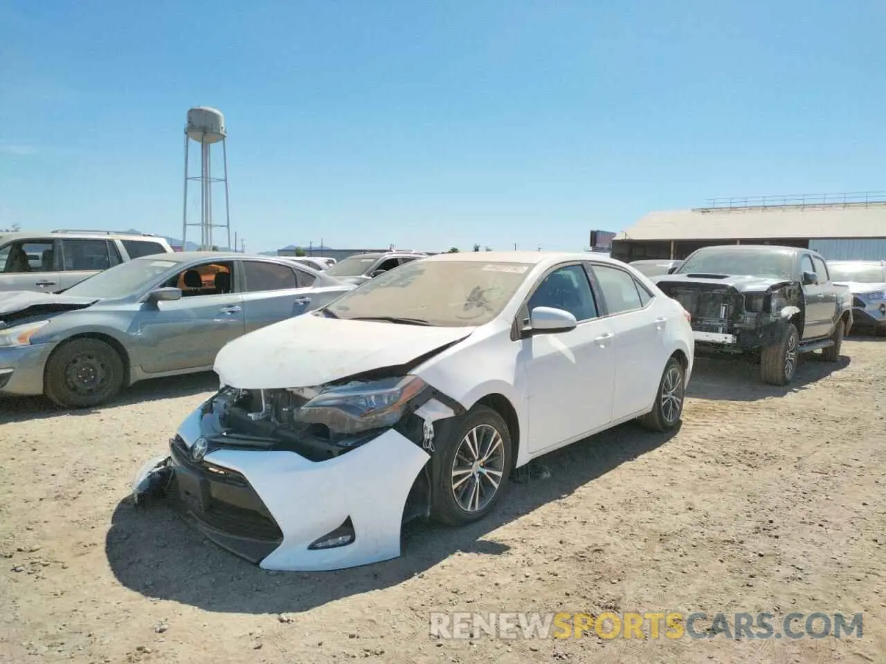 2 fotografías del automóvil dañado 2T1BURHE1KC229815 TOYOTA COROLLA 2019