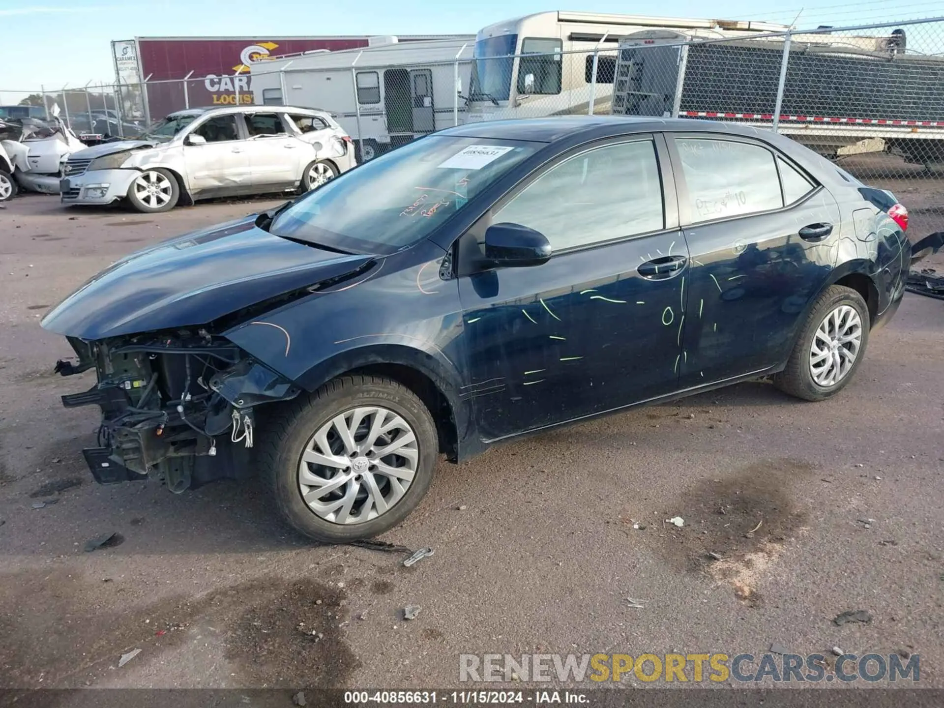 2 fotografías del automóvil dañado 2T1BURHE1KC233637 TOYOTA COROLLA 2019