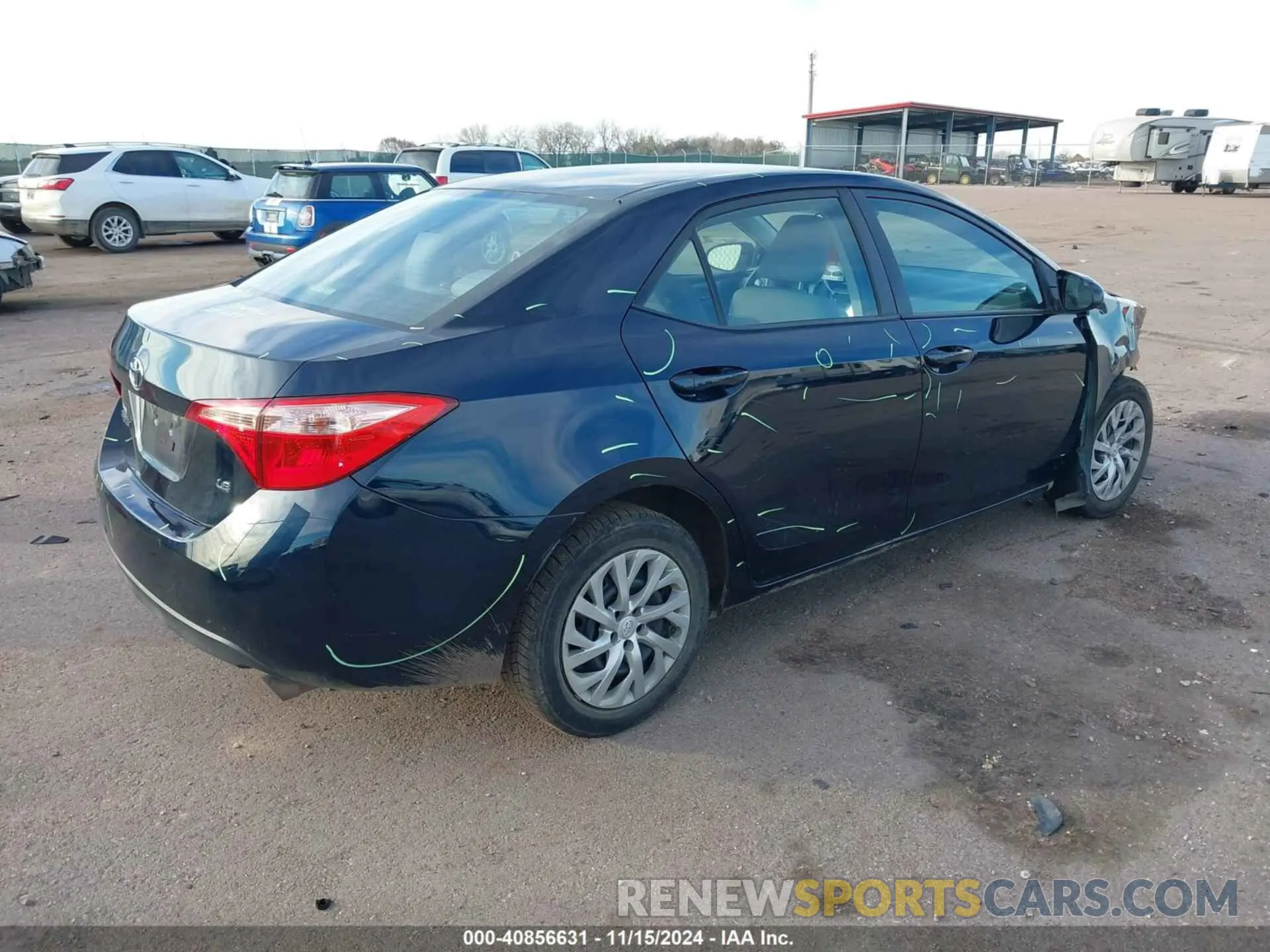 4 fotografías del automóvil dañado 2T1BURHE1KC233637 TOYOTA COROLLA 2019