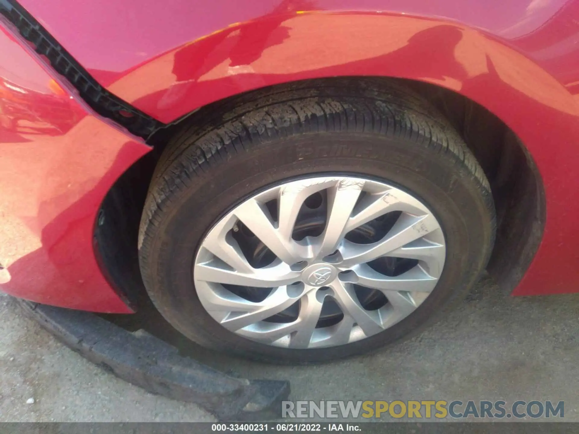 12 fotografías del automóvil dañado 2T1BURHE1KC233833 TOYOTA COROLLA 2019