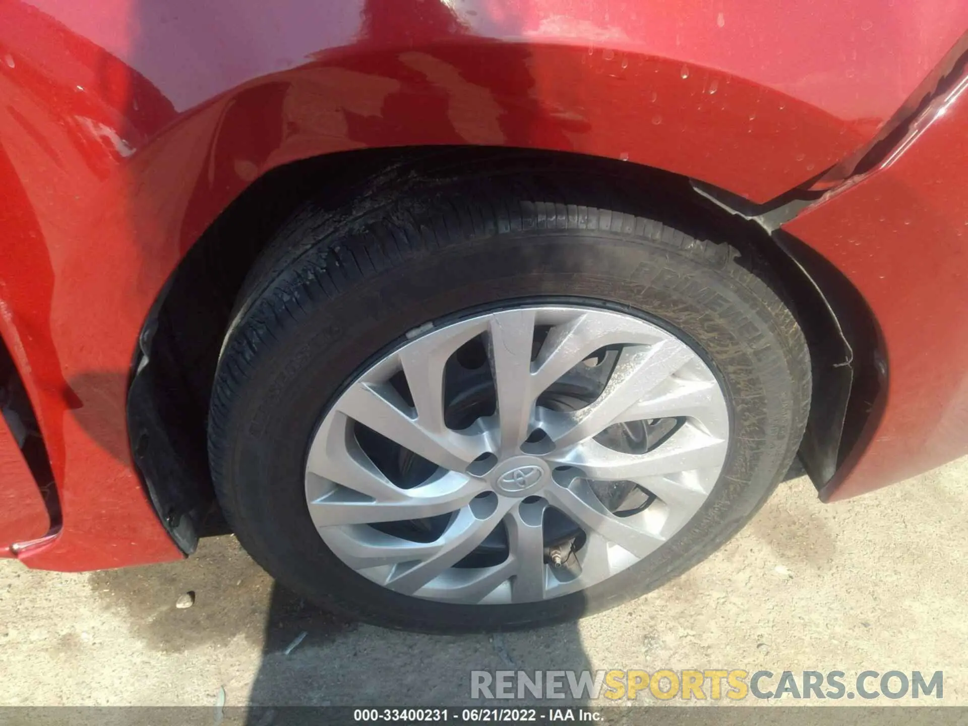 14 fotografías del automóvil dañado 2T1BURHE1KC233833 TOYOTA COROLLA 2019