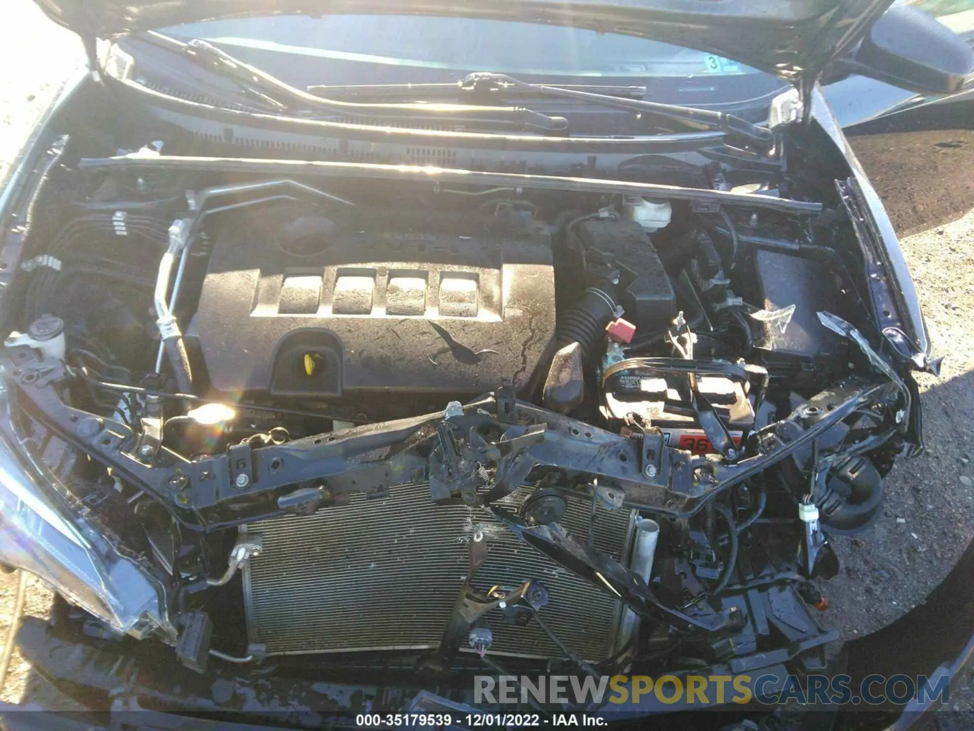 10 fotografías del automóvil dañado 2T1BURHE1KC235033 TOYOTA COROLLA 2019