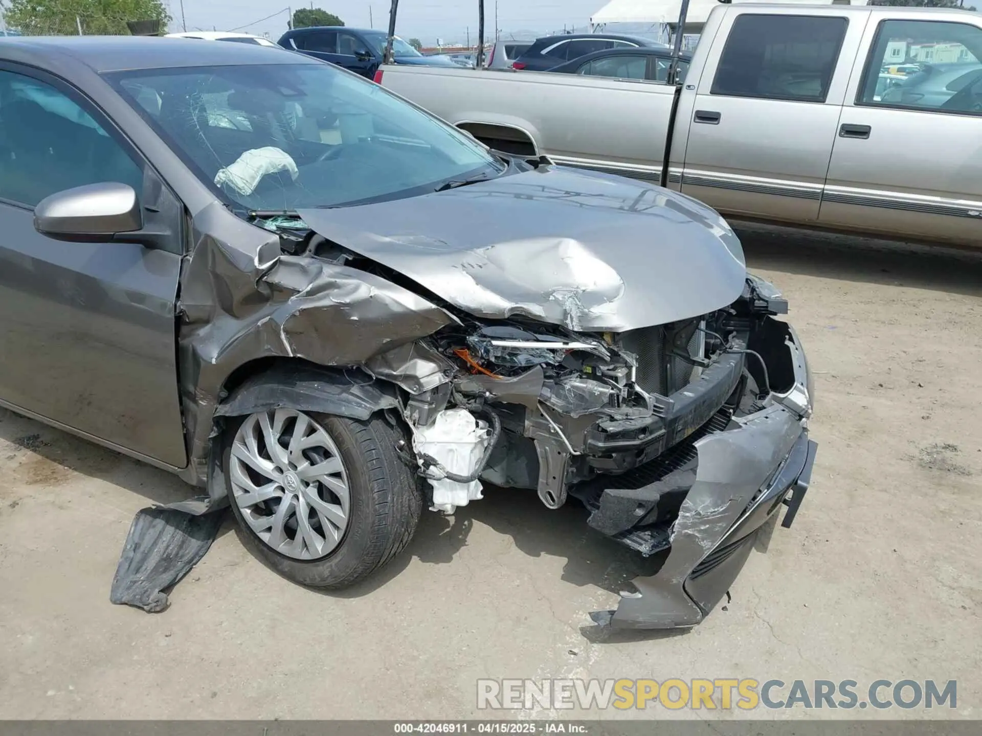 6 fotografías del automóvil dañado 2T1BURHE2KC127455 TOYOTA COROLLA 2019