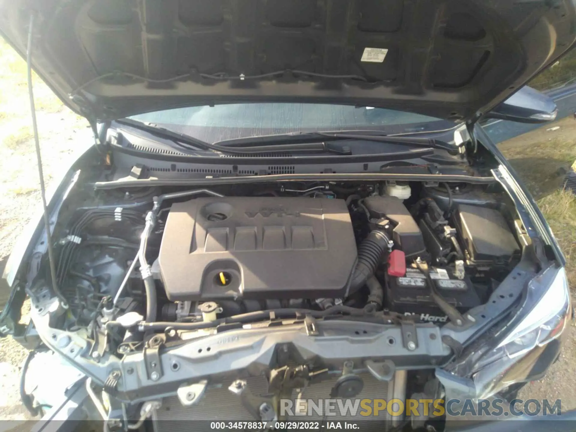 10 fotografías del automóvil dañado 2T1BURHE2KC132008 TOYOTA COROLLA 2019