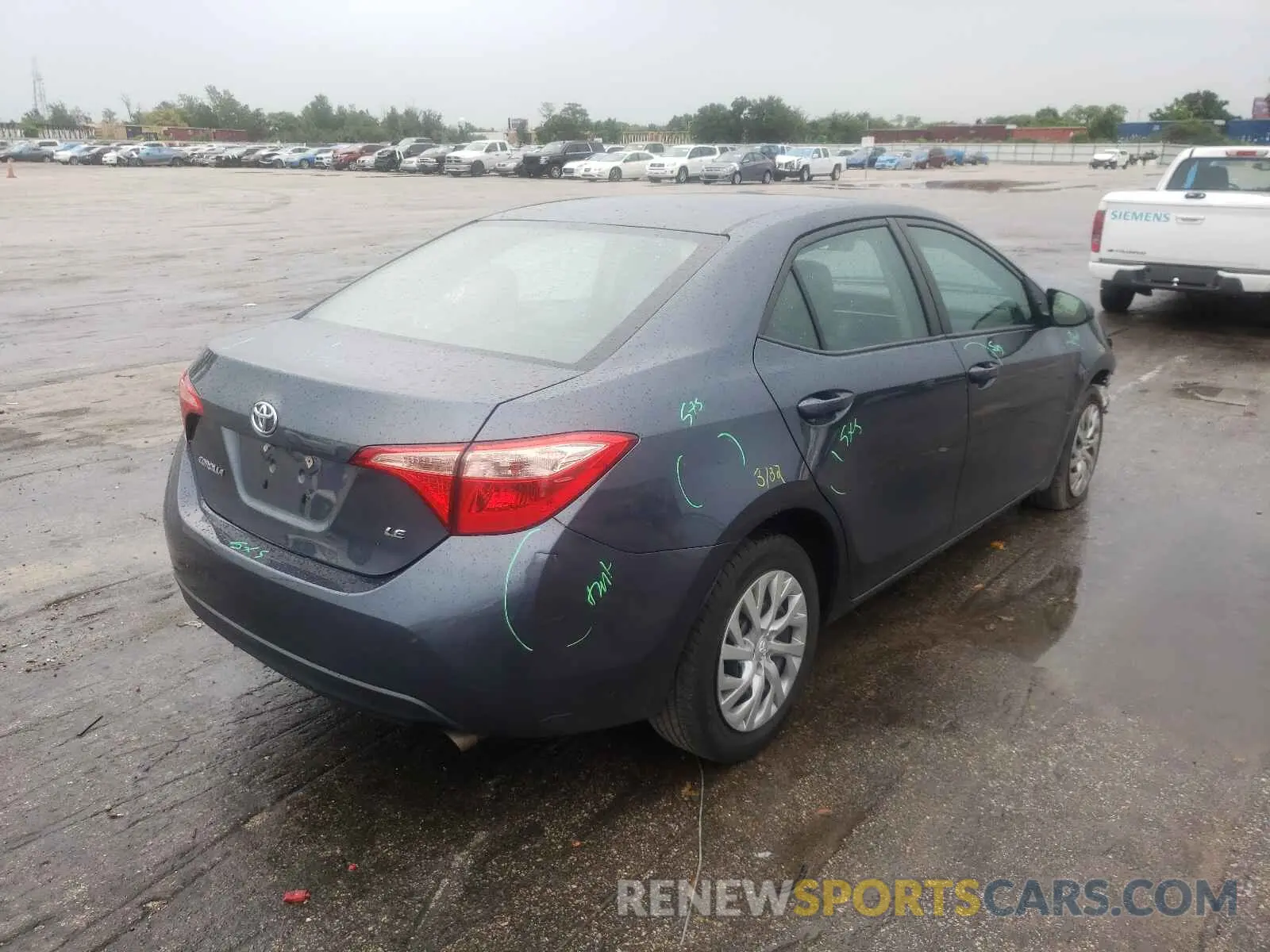4 fotografías del automóvil dañado 2T1BURHE2KC132218 TOYOTA COROLLA 2019