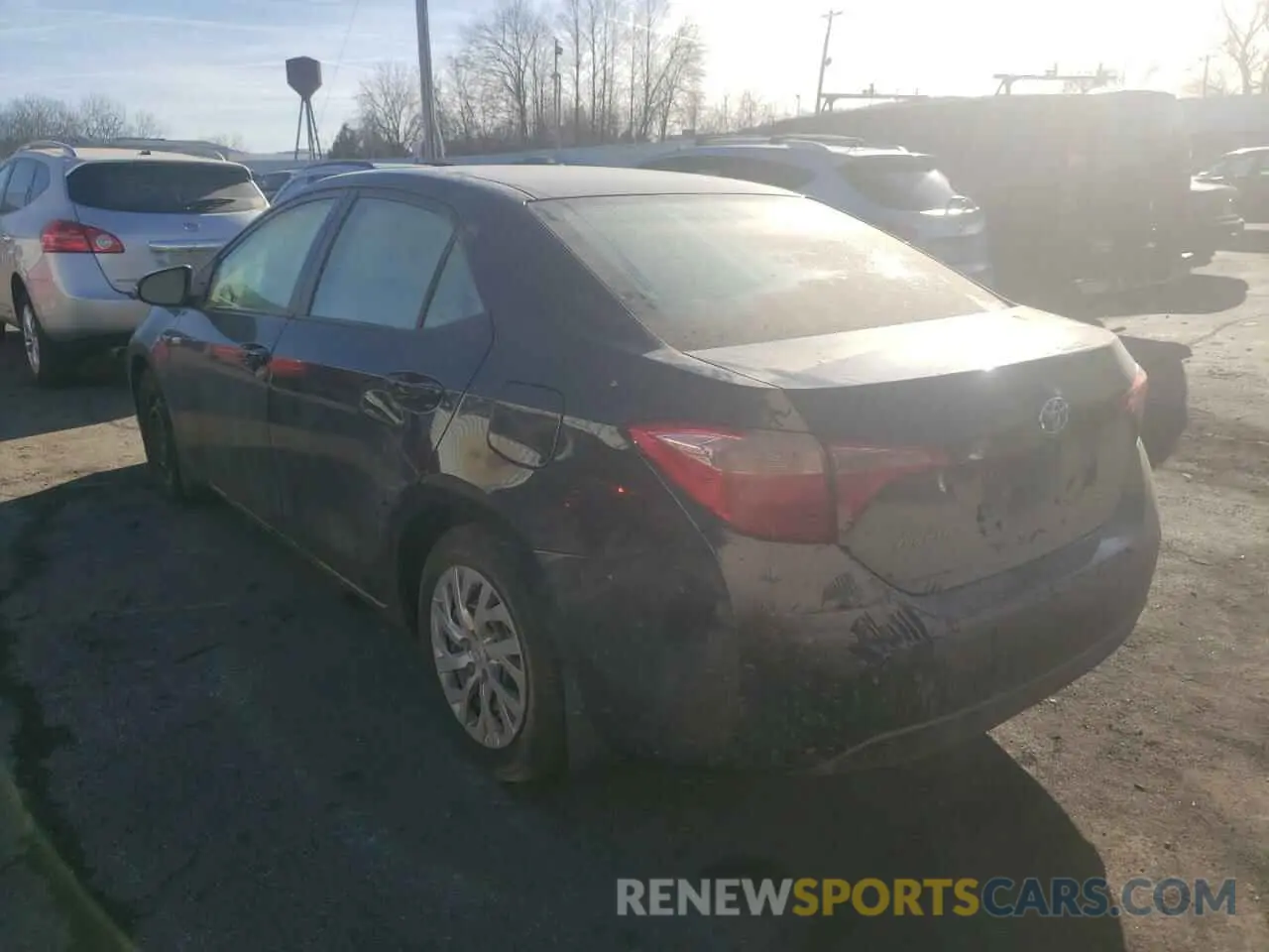 3 fotografías del automóvil dañado 2T1BURHE2KC132705 TOYOTA COROLLA 2019