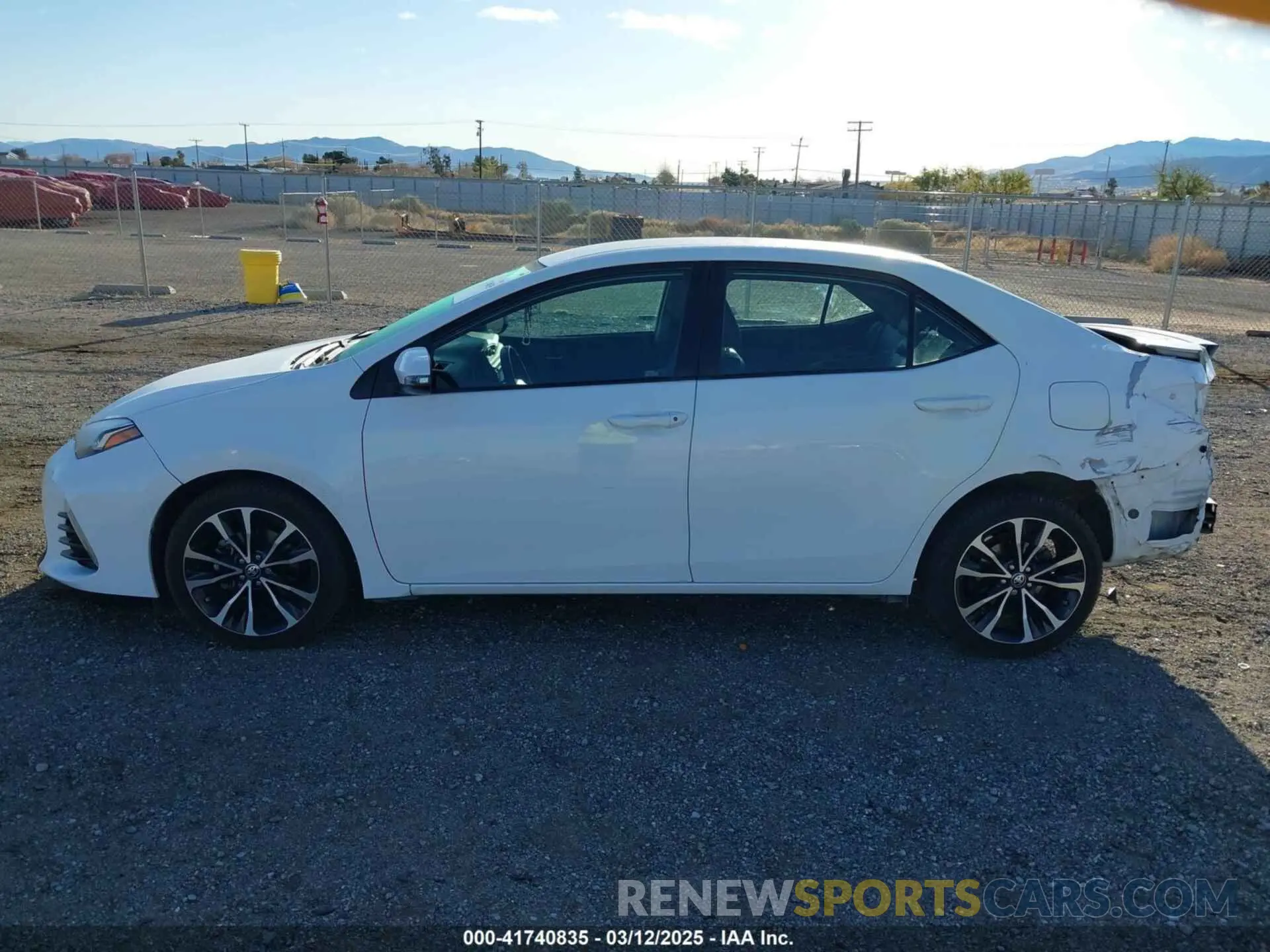 15 fotografías del automóvil dañado 2T1BURHE2KC133594 TOYOTA COROLLA 2019