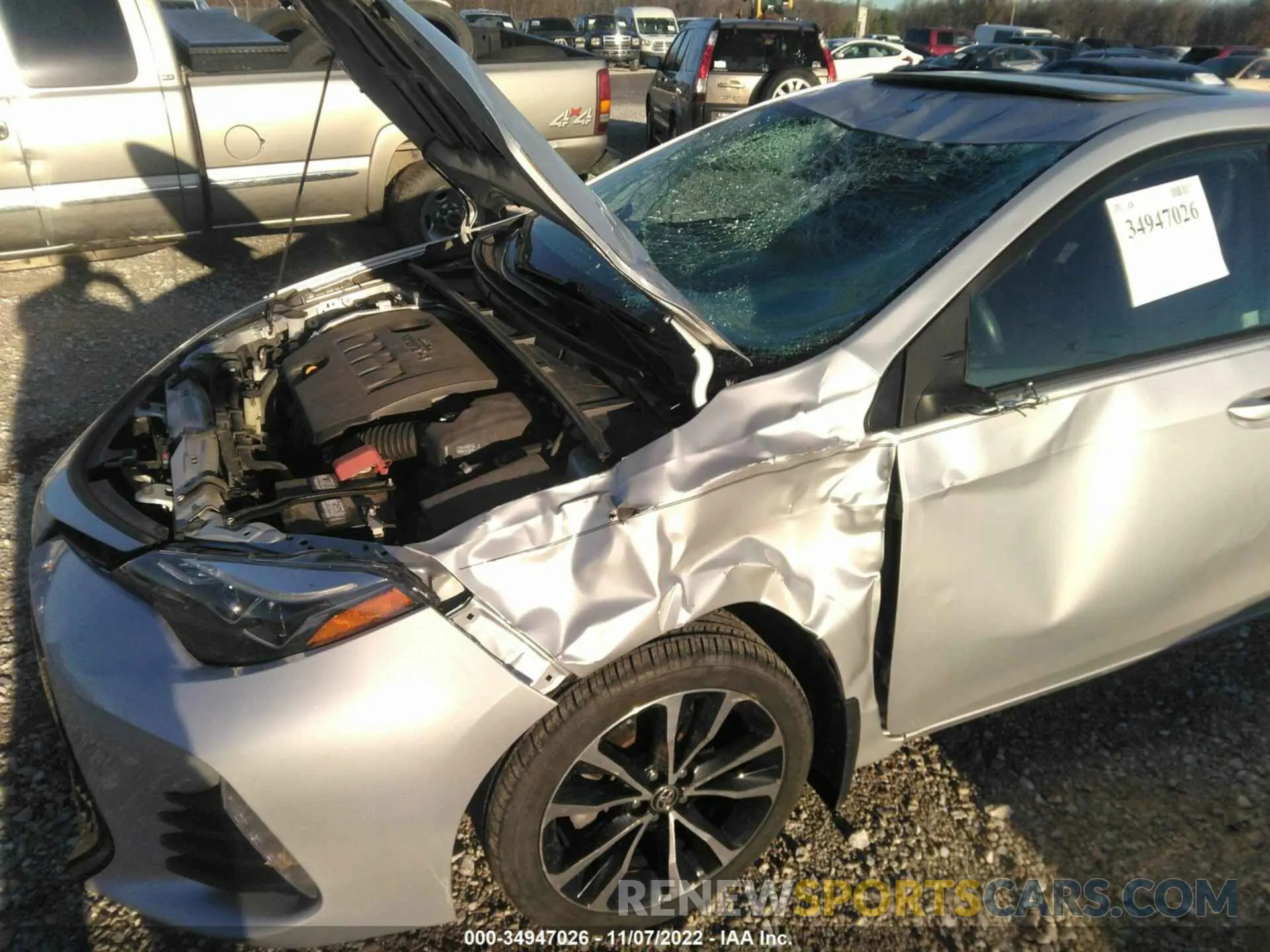 6 fotografías del automóvil dañado 2T1BURHE2KC133921 TOYOTA COROLLA 2019