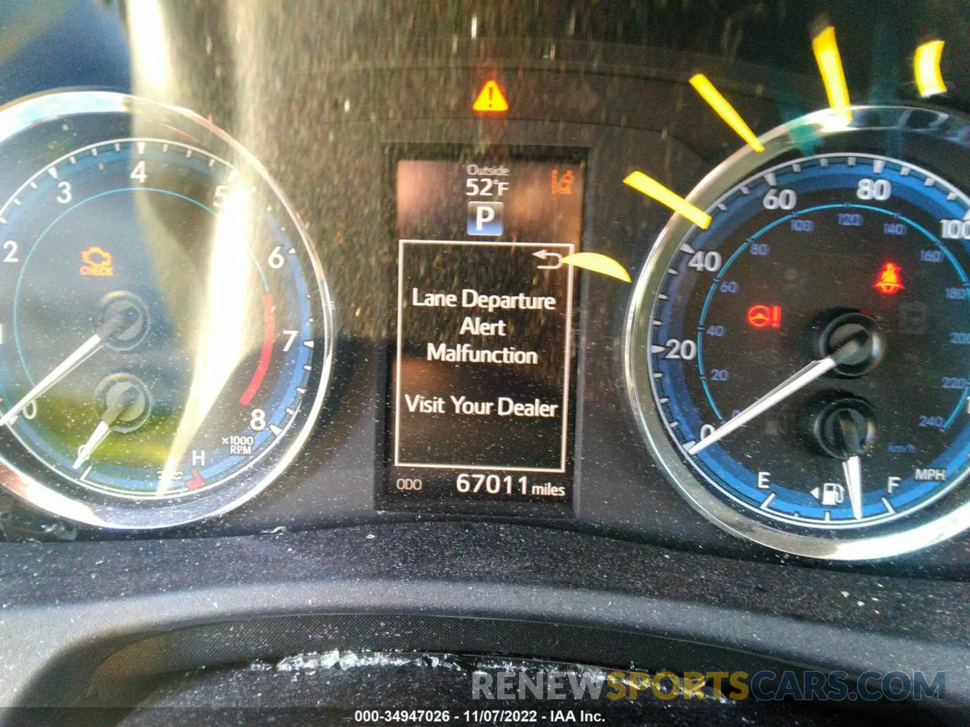 7 fotografías del automóvil dañado 2T1BURHE2KC133921 TOYOTA COROLLA 2019