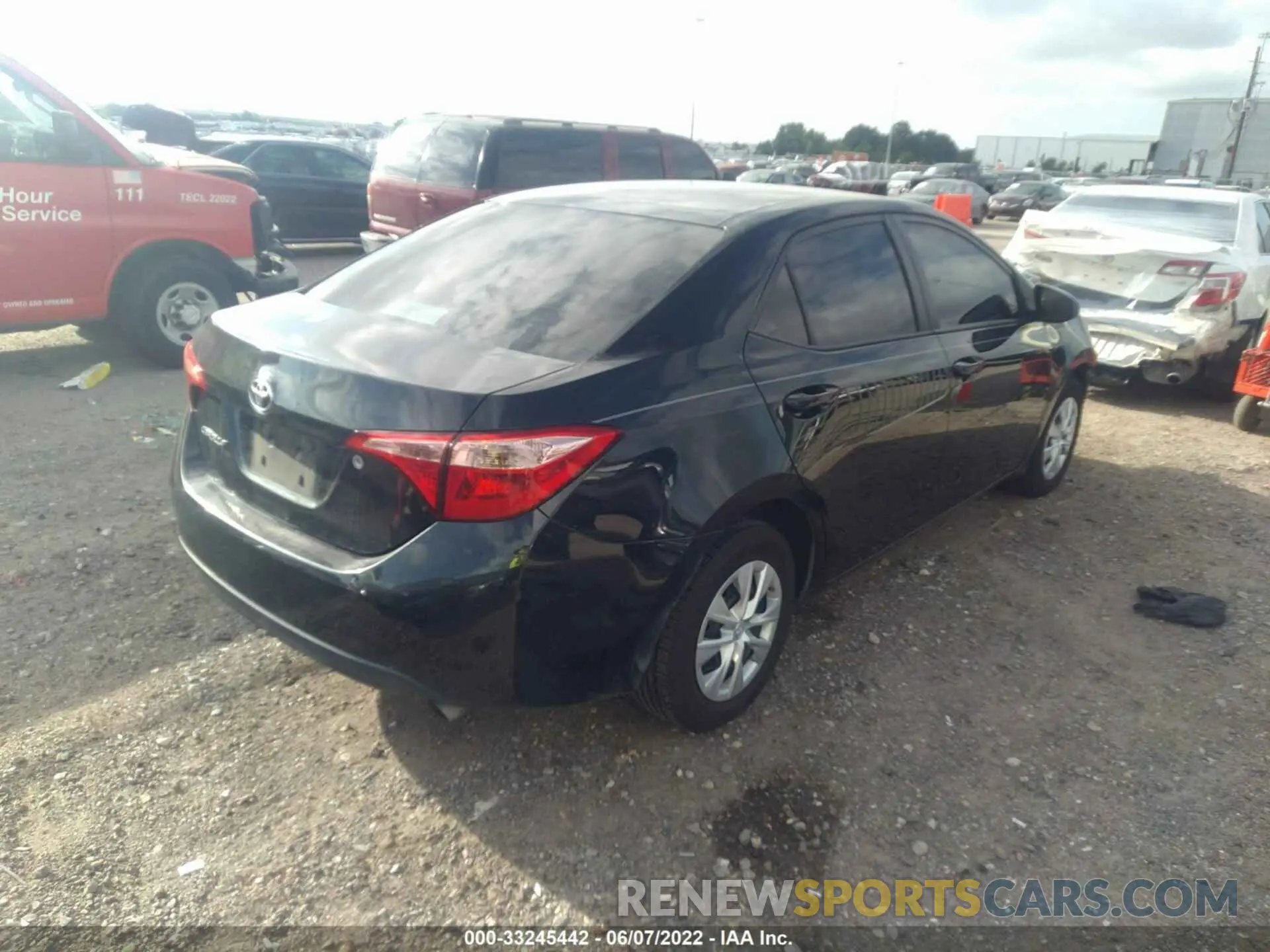 4 fotografías del automóvil dañado 2T1BURHE2KC147219 TOYOTA COROLLA 2019