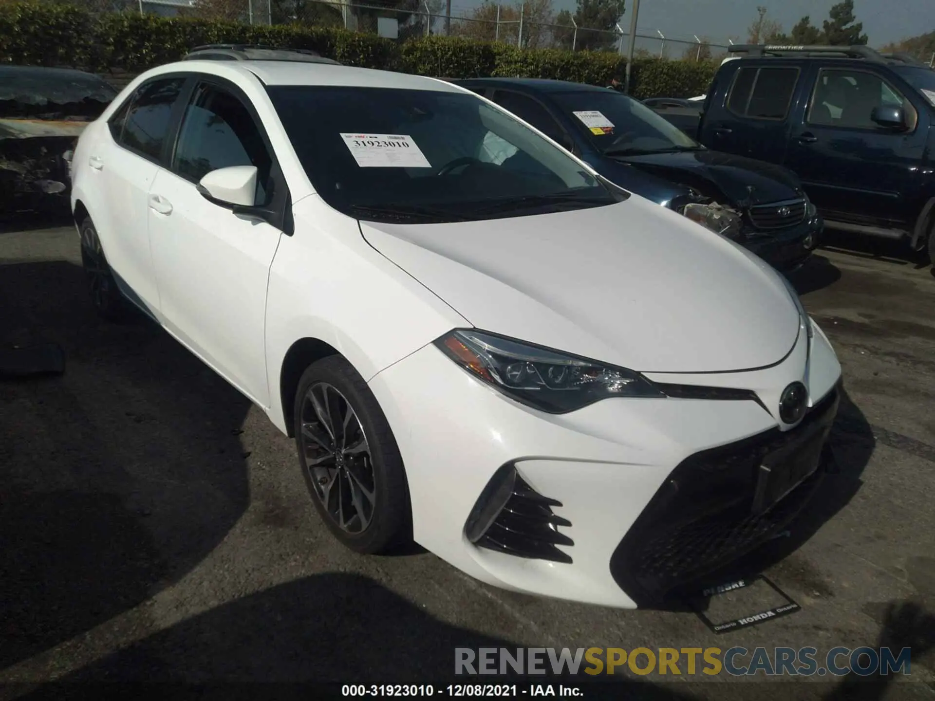 1 fotografías del automóvil dañado 2T1BURHE2KC147964 TOYOTA COROLLA 2019