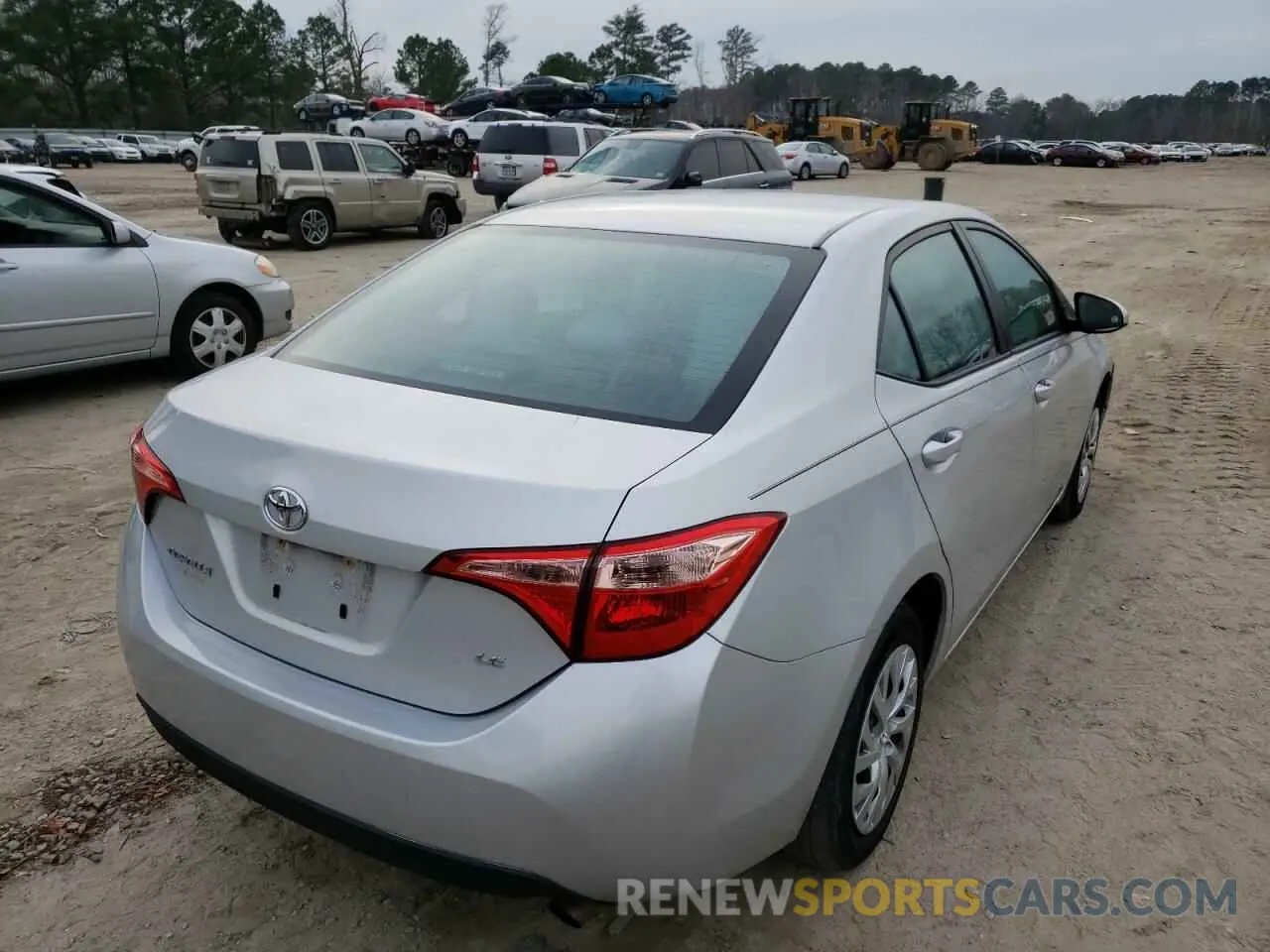 4 fotografías del automóvil dañado 2T1BURHE2KC167986 TOYOTA COROLLA 2019