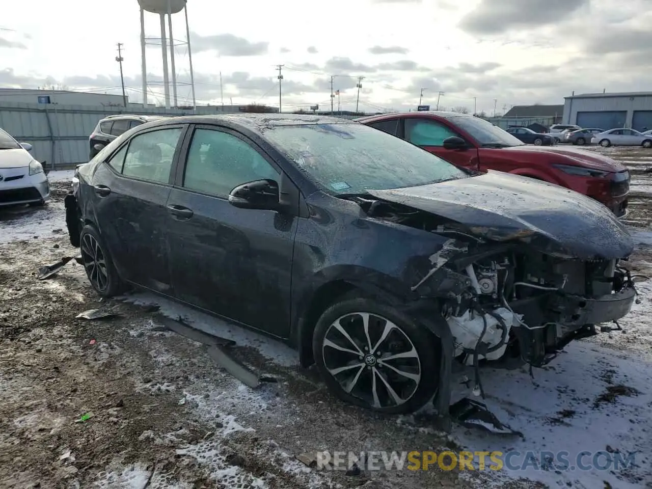 4 fotografías del automóvil dañado 2T1BURHE2KC169138 TOYOTA COROLLA 2019