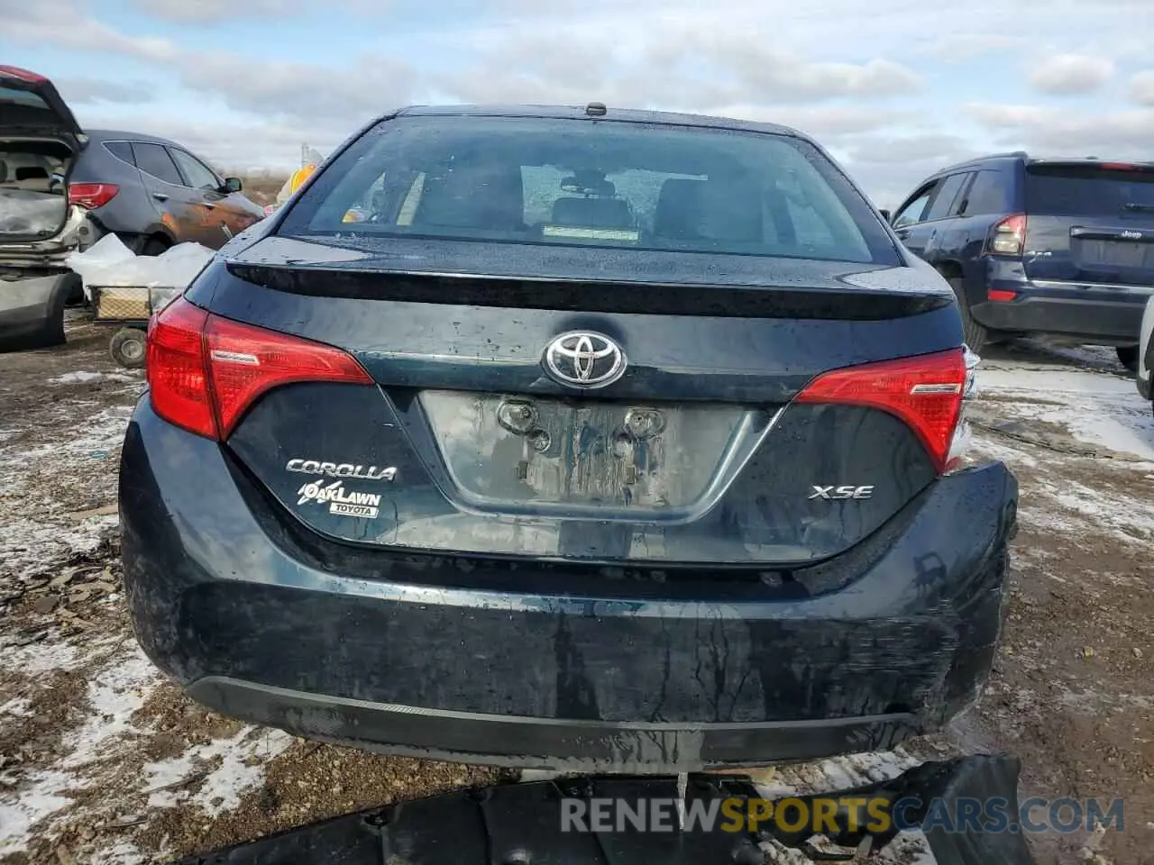6 fotografías del automóvil dañado 2T1BURHE2KC169138 TOYOTA COROLLA 2019