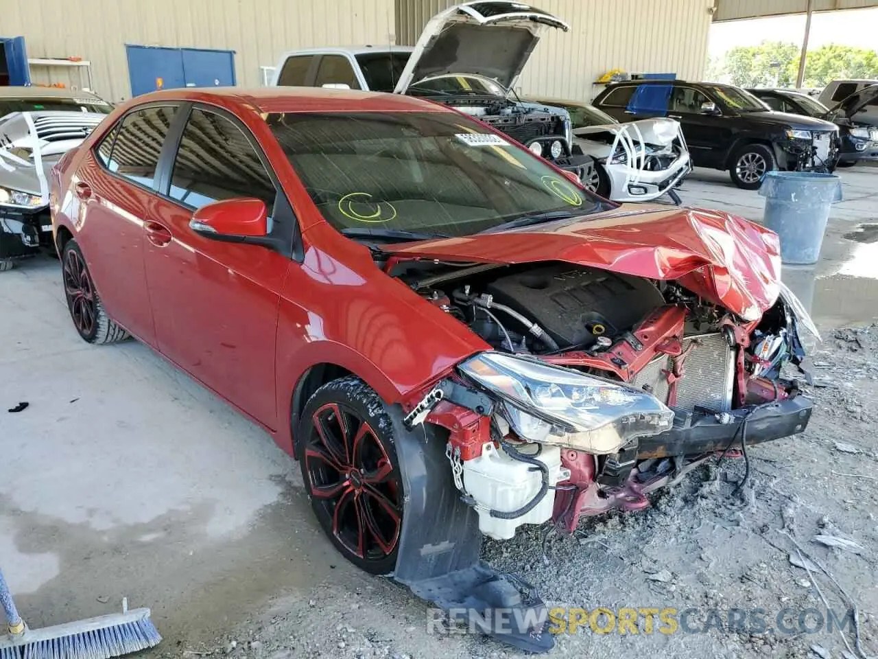 1 fotografías del automóvil dañado 2T1BURHE2KC173528 TOYOTA COROLLA 2019