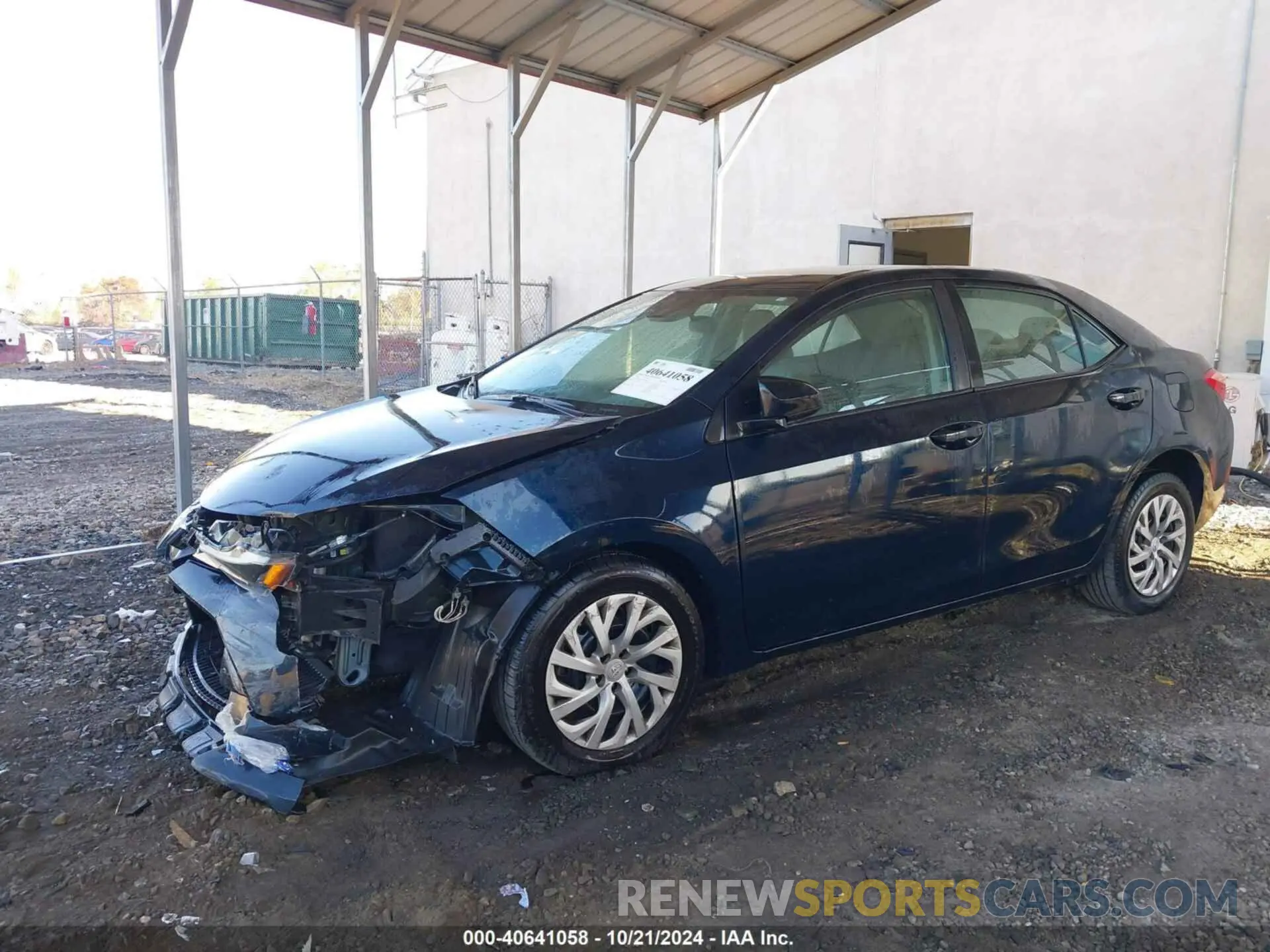 2 fotografías del automóvil dañado 2T1BURHE2KC179751 TOYOTA COROLLA 2019