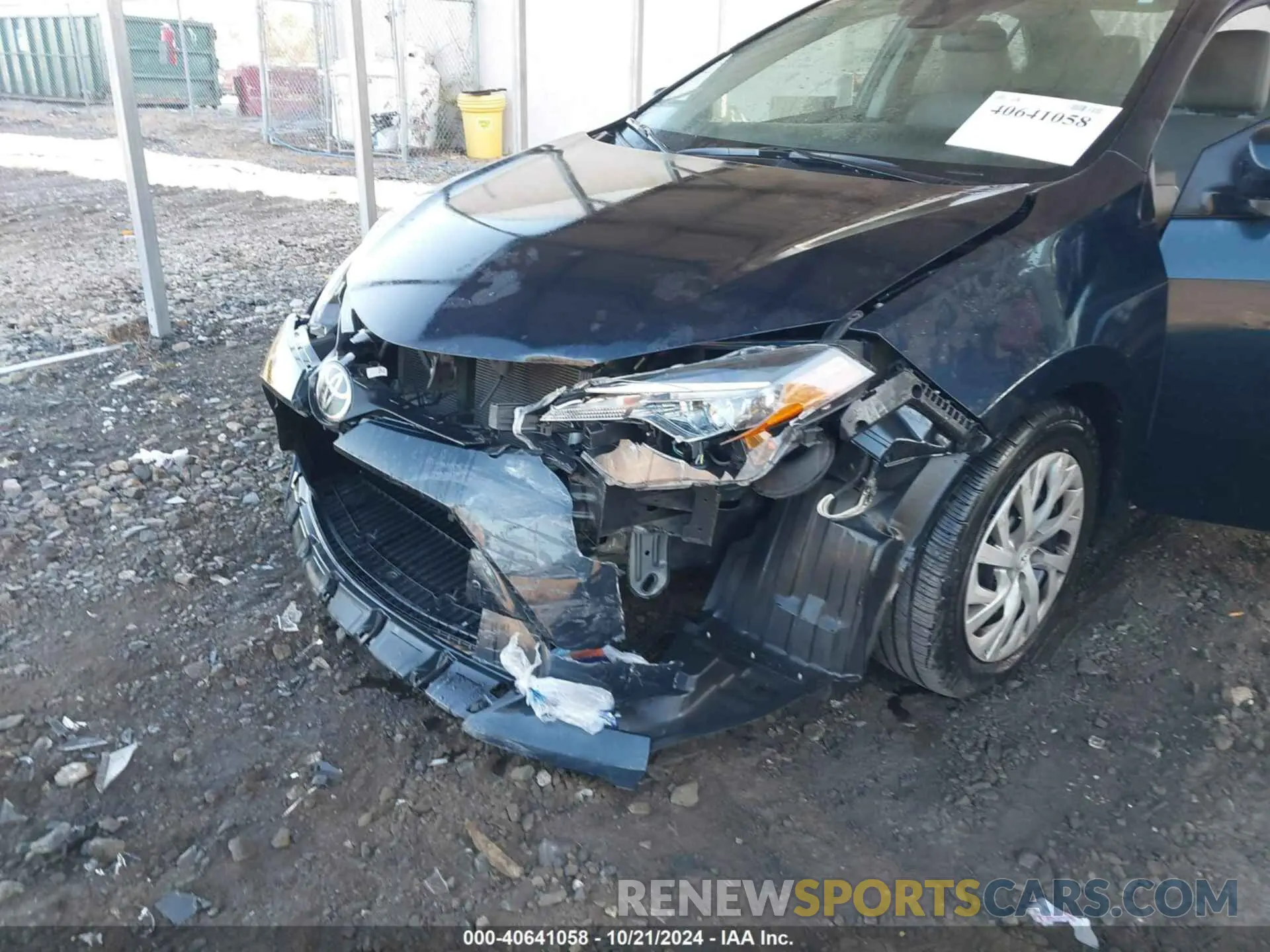 6 fotografías del automóvil dañado 2T1BURHE2KC179751 TOYOTA COROLLA 2019