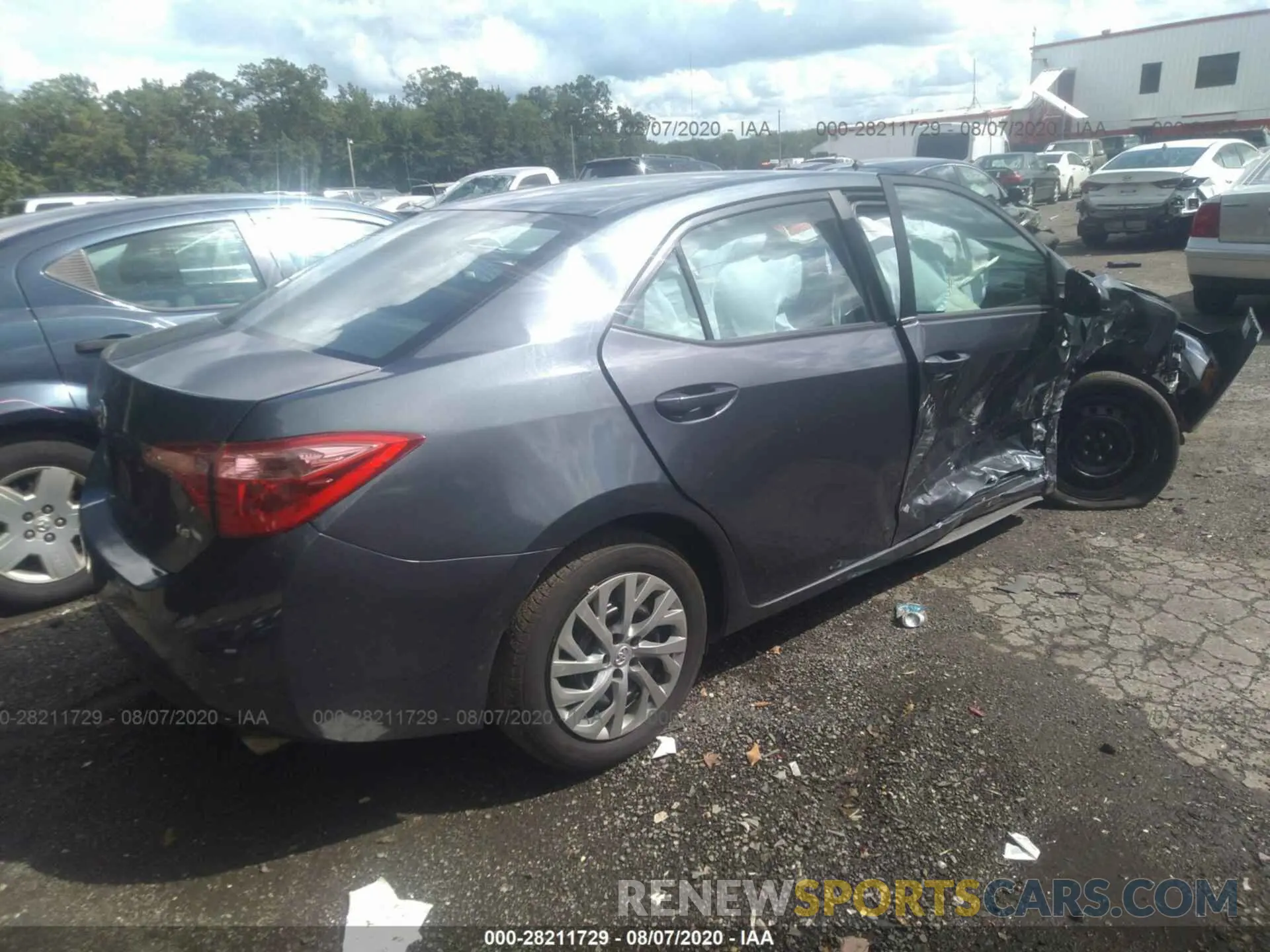 4 fotografías del automóvil dañado 2T1BURHE2KC180835 TOYOTA COROLLA 2019