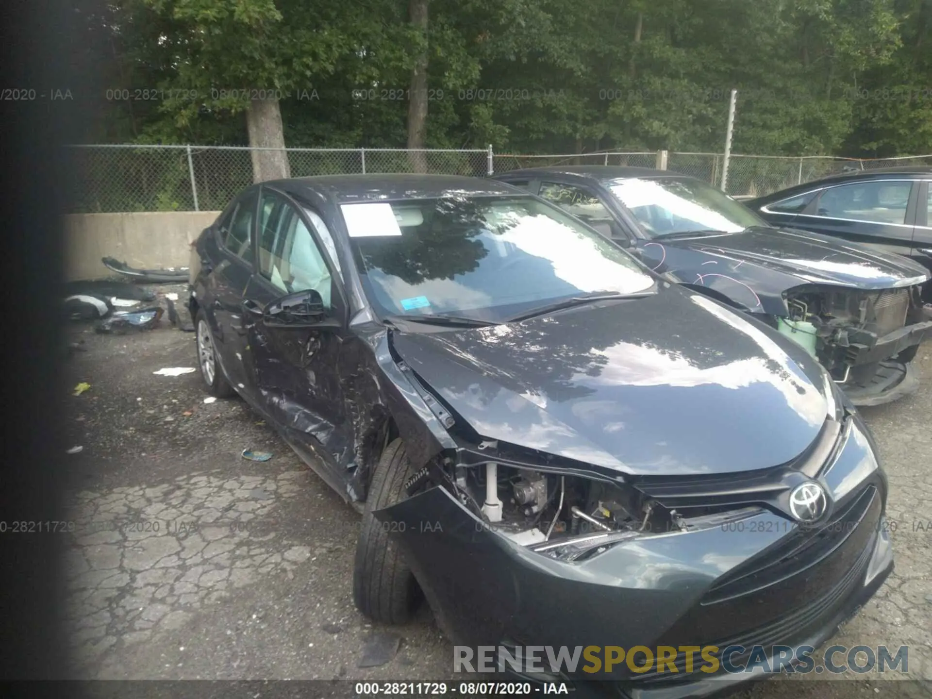 6 fotografías del automóvil dañado 2T1BURHE2KC180835 TOYOTA COROLLA 2019