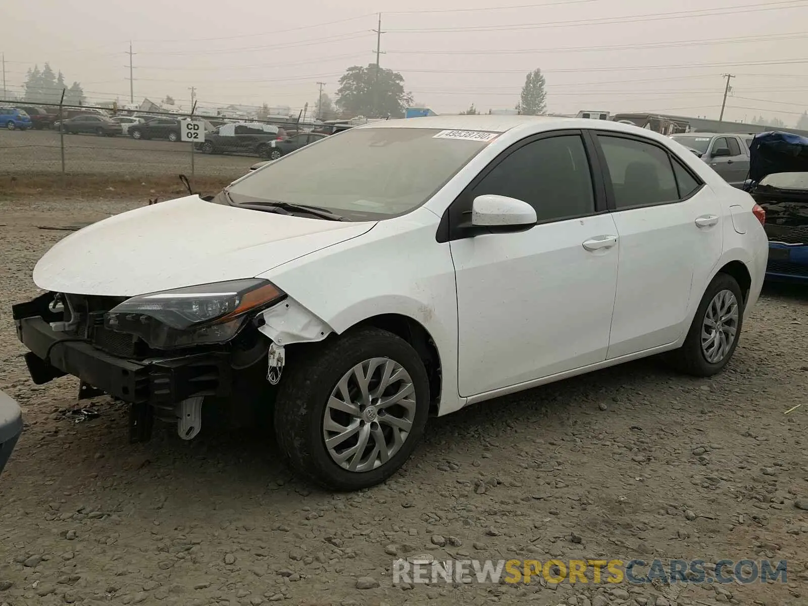 2 fotografías del automóvil dañado 2T1BURHE2KC185971 TOYOTA COROLLA 2019