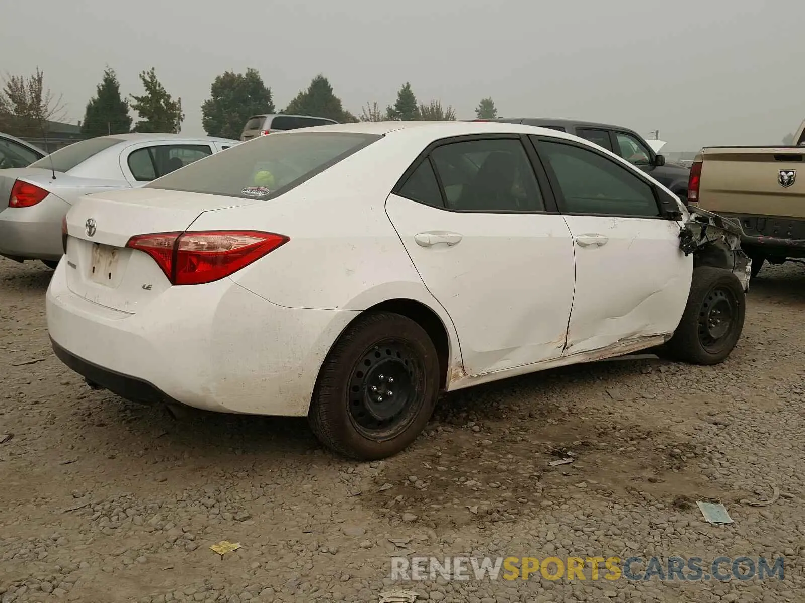 4 fotografías del automóvil dañado 2T1BURHE2KC185971 TOYOTA COROLLA 2019