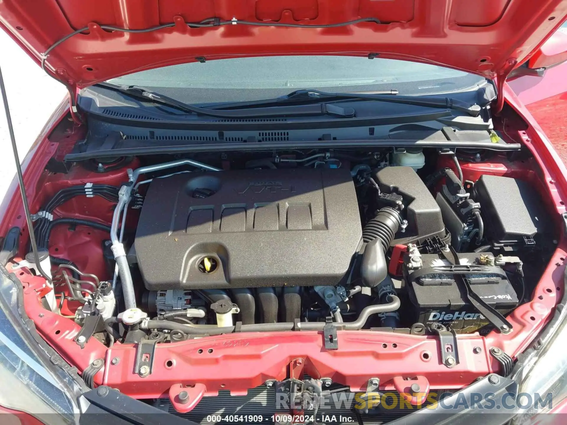 10 fotografías del automóvil dañado 2T1BURHE2KC191026 TOYOTA COROLLA 2019
