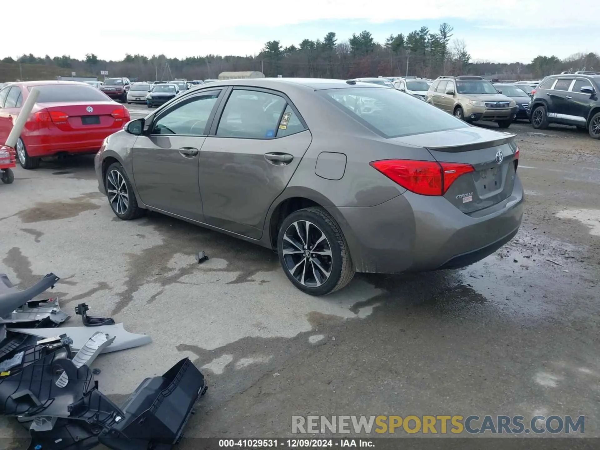3 fotografías del automóvil dañado 2T1BURHE2KC199921 TOYOTA COROLLA 2019