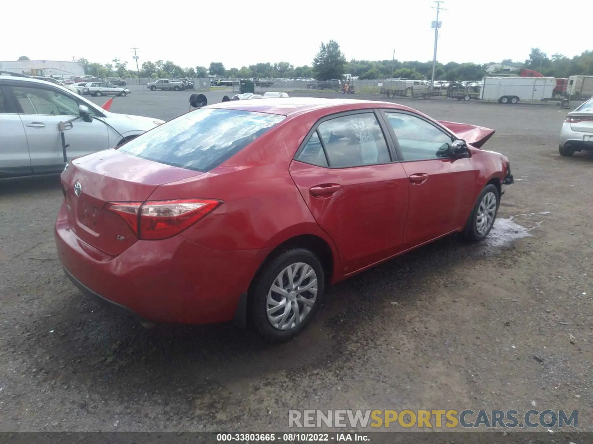 4 fotografías del automóvil dañado 2T1BURHE2KC202381 TOYOTA COROLLA 2019