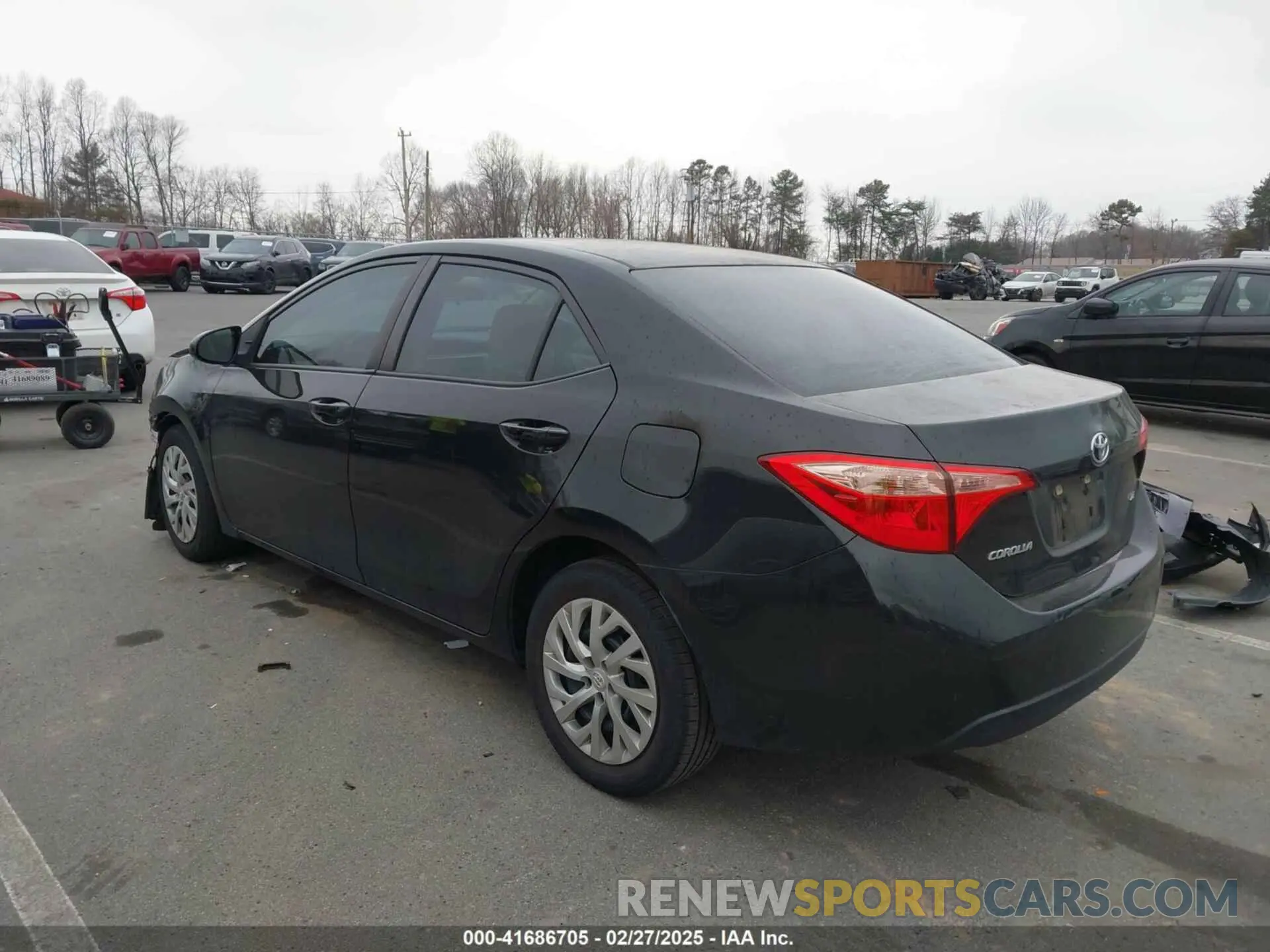 3 fotografías del automóvil dañado 2T1BURHE2KC202655 TOYOTA COROLLA 2019