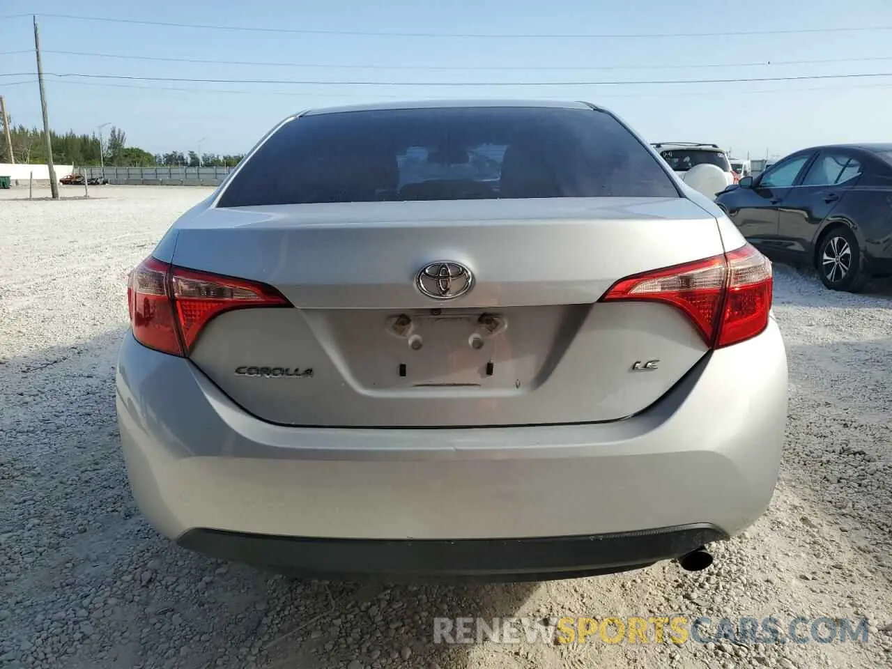 6 fotografías del automóvil dañado 2T1BURHE2KC202848 TOYOTA COROLLA 2019