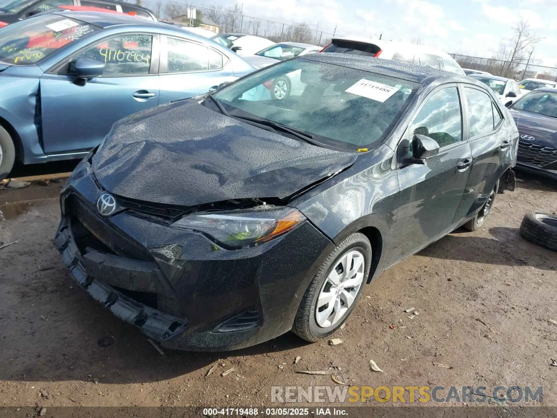 2 fotografías del automóvil dañado 2T1BURHE2KC202994 TOYOTA COROLLA 2019
