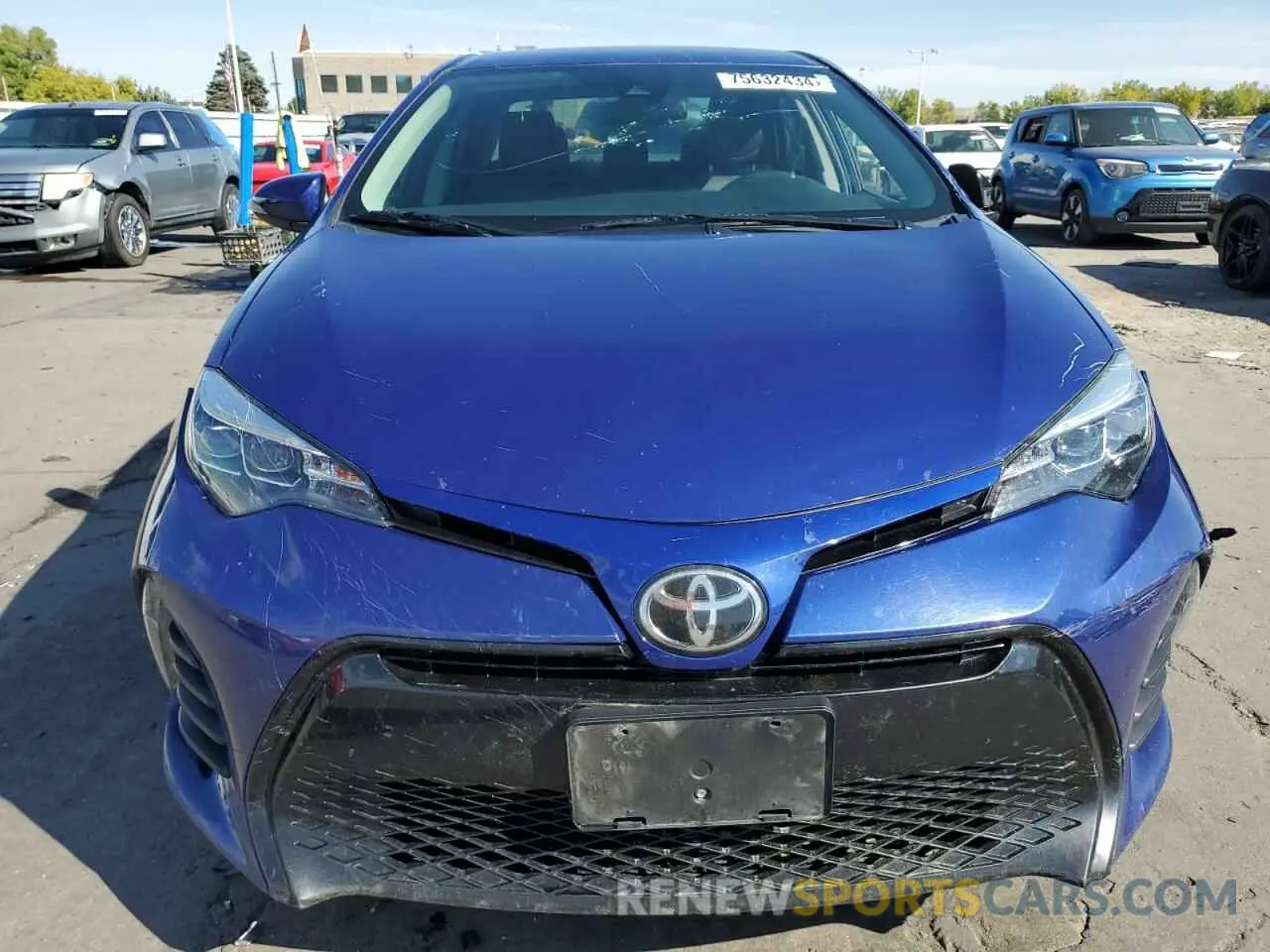 5 fotografías del automóvil dañado 2T1BURHE2KC210304 TOYOTA COROLLA 2019