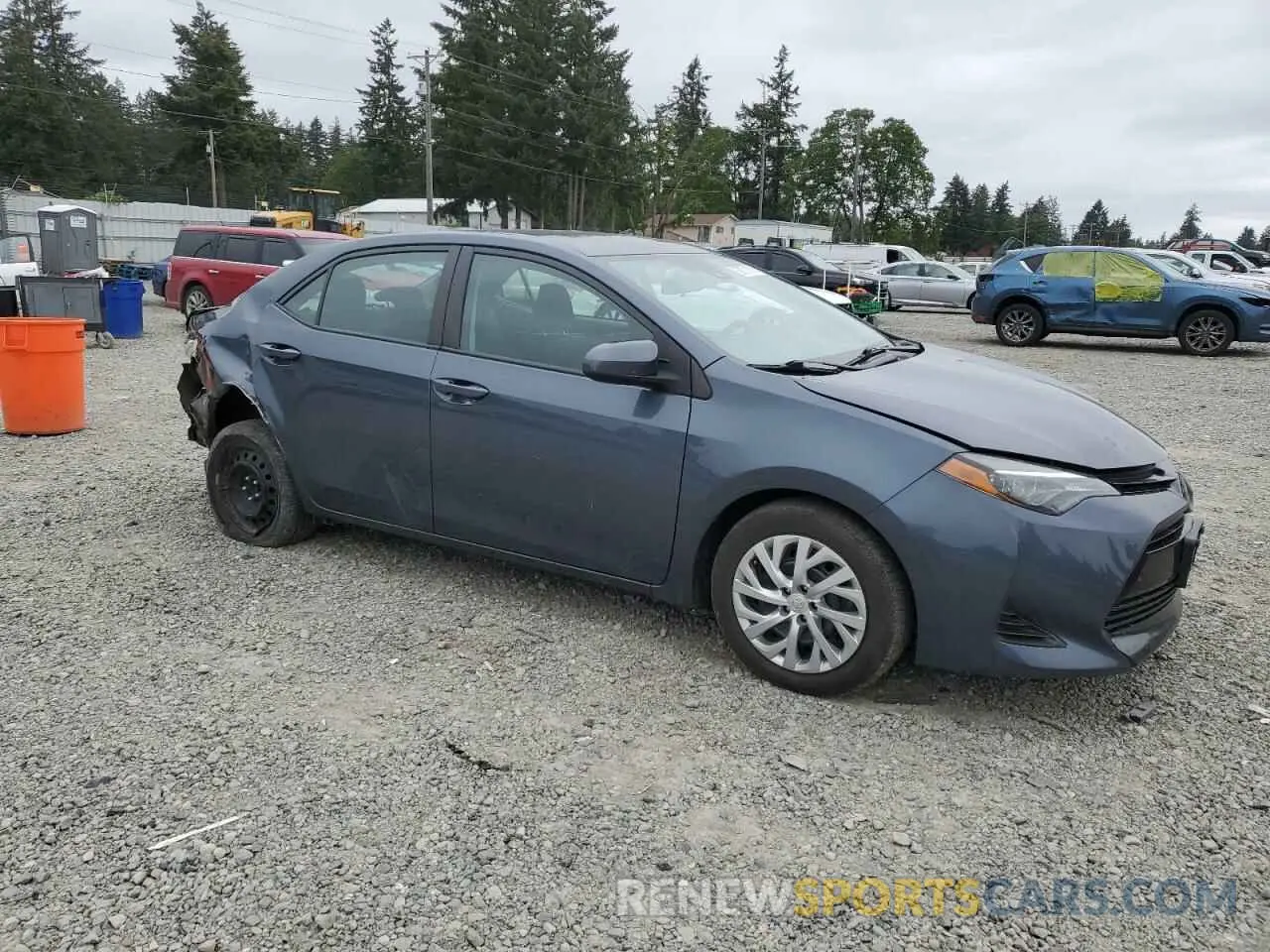 4 fotografías del automóvil dañado 2T1BURHE2KC224803 TOYOTA COROLLA 2019