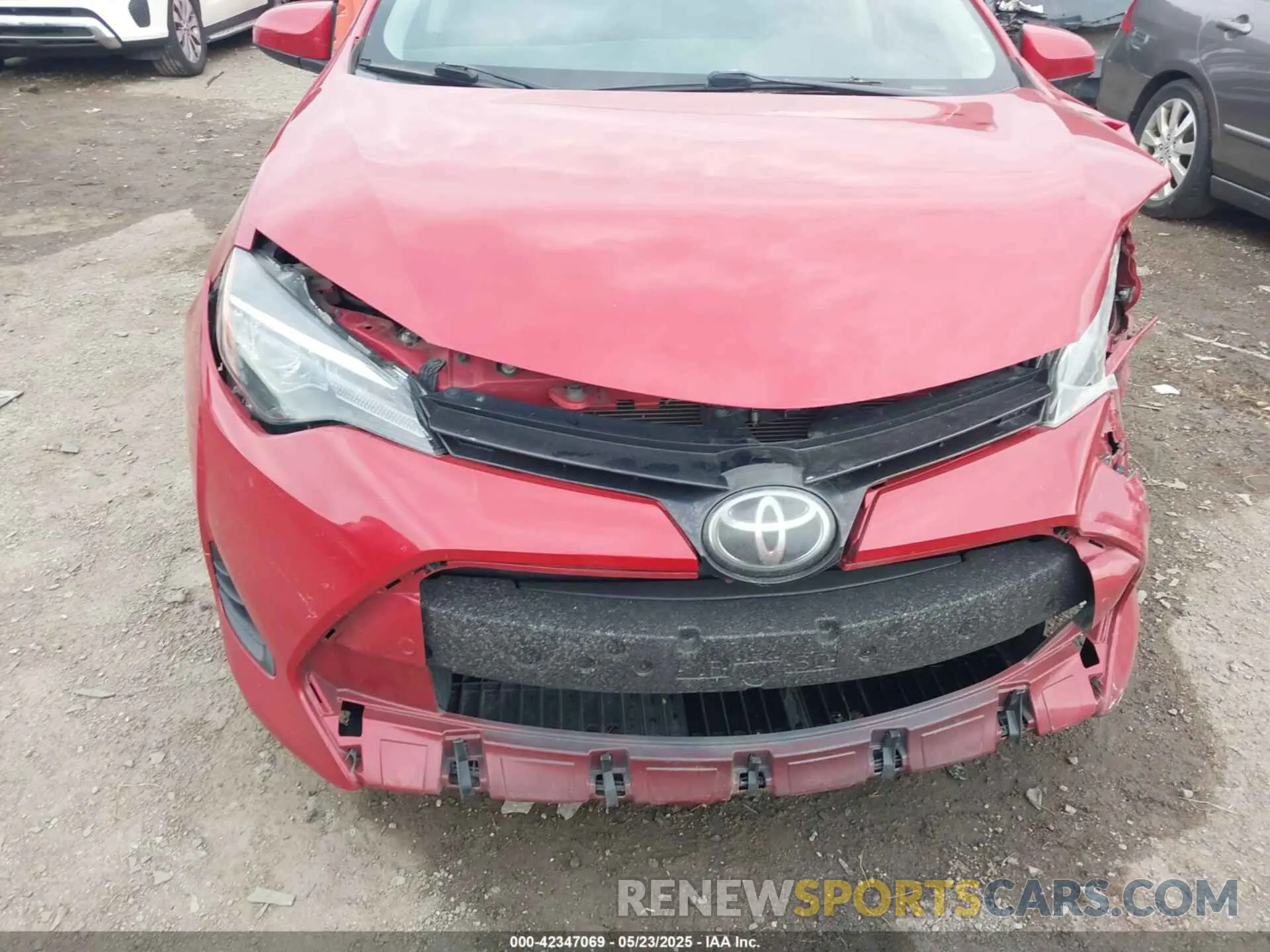 6 fotografías del automóvil dañado 2T1BURHE2KC236174 TOYOTA COROLLA 2019