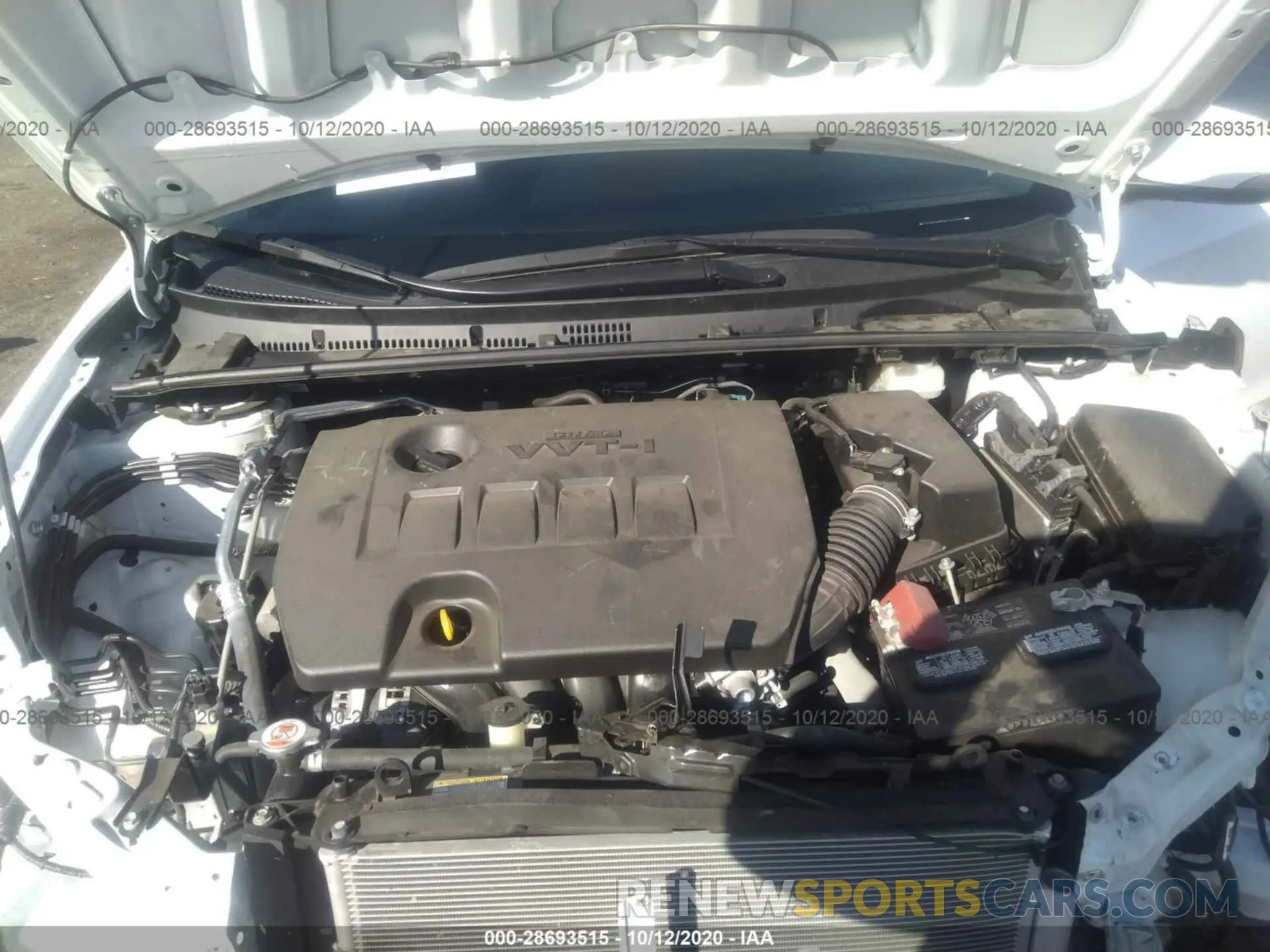 10 fotografías del automóvil dañado 2T1BURHE3KC147083 TOYOTA COROLLA 2019
