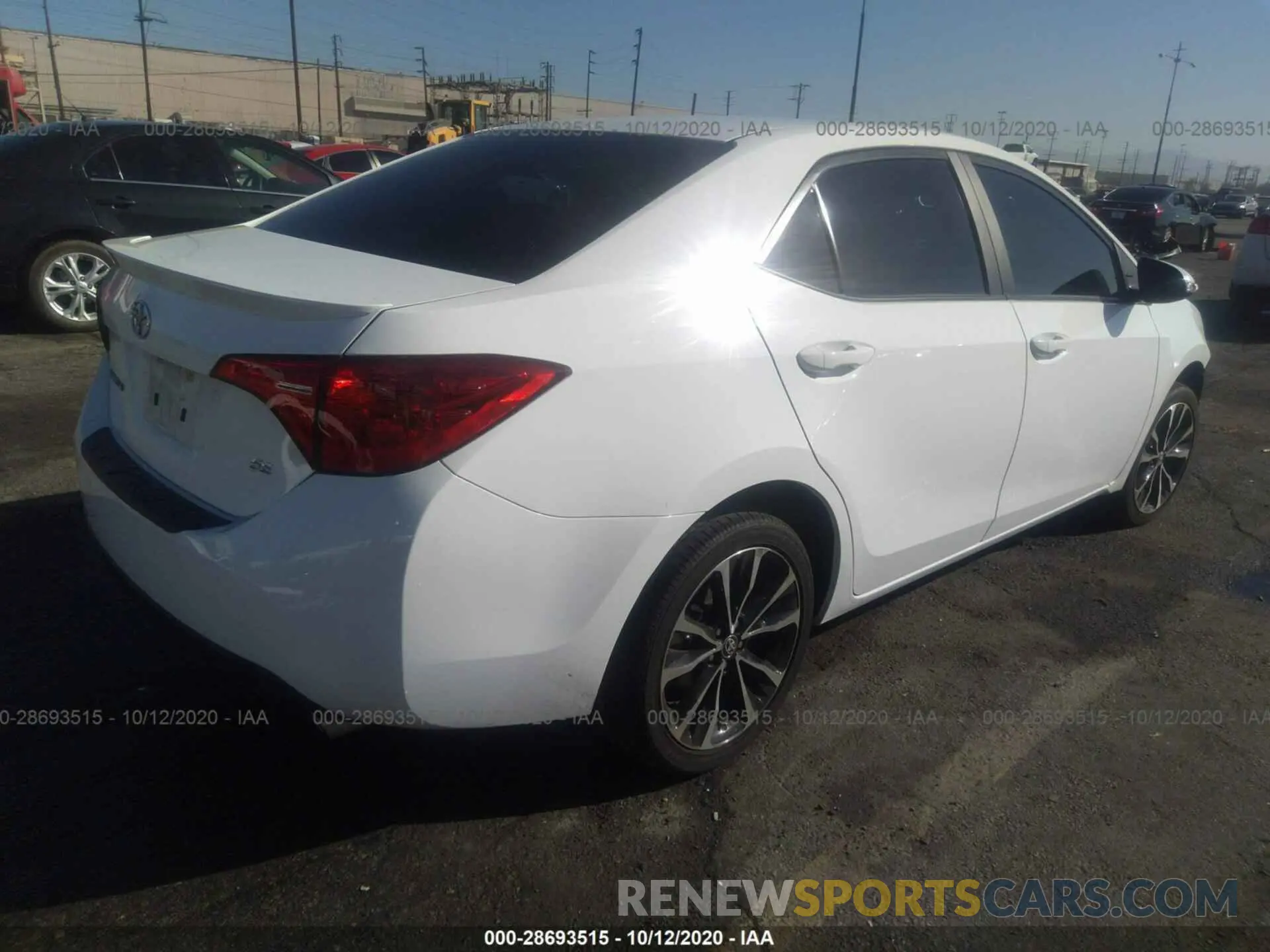 4 fotografías del automóvil dañado 2T1BURHE3KC147083 TOYOTA COROLLA 2019