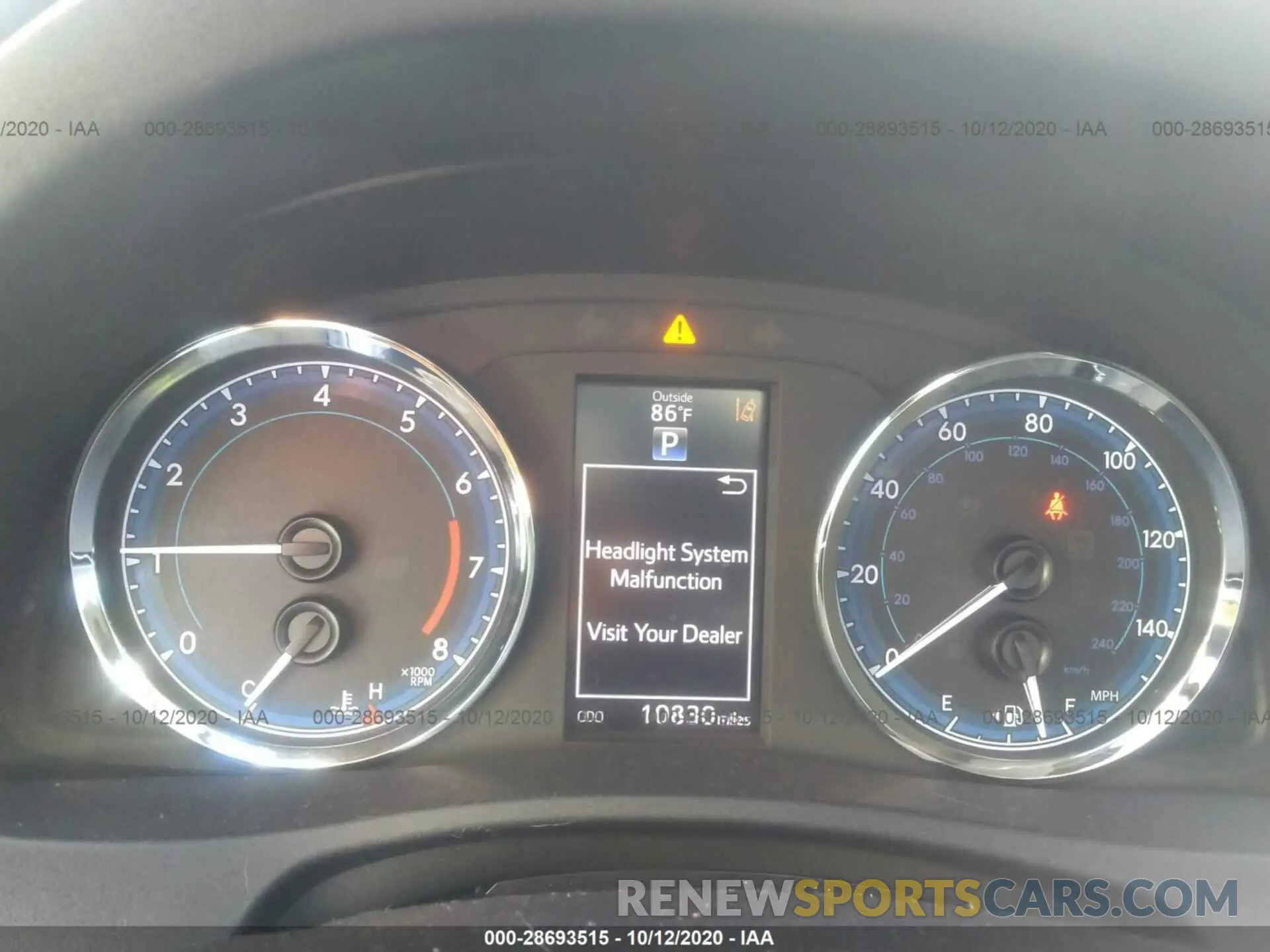 7 fotografías del automóvil dañado 2T1BURHE3KC147083 TOYOTA COROLLA 2019