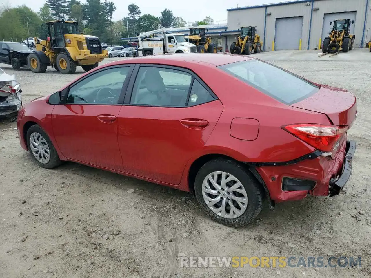 2 fotografías del automóvil dañado 2T1BURHE3KC151571 TOYOTA COROLLA 2019