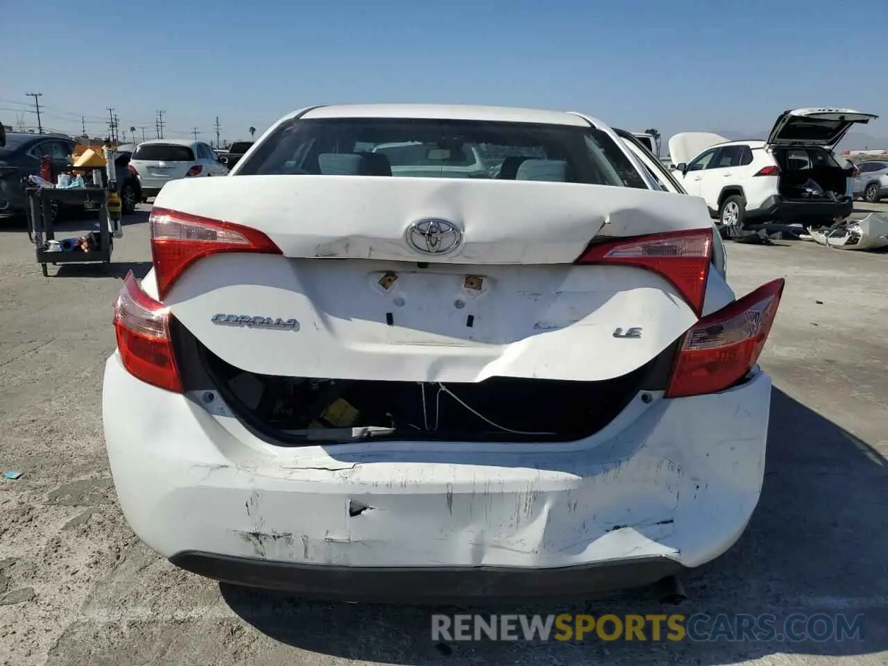 6 fotografías del automóvil dañado 2T1BURHE3KC153689 TOYOTA COROLLA 2019
