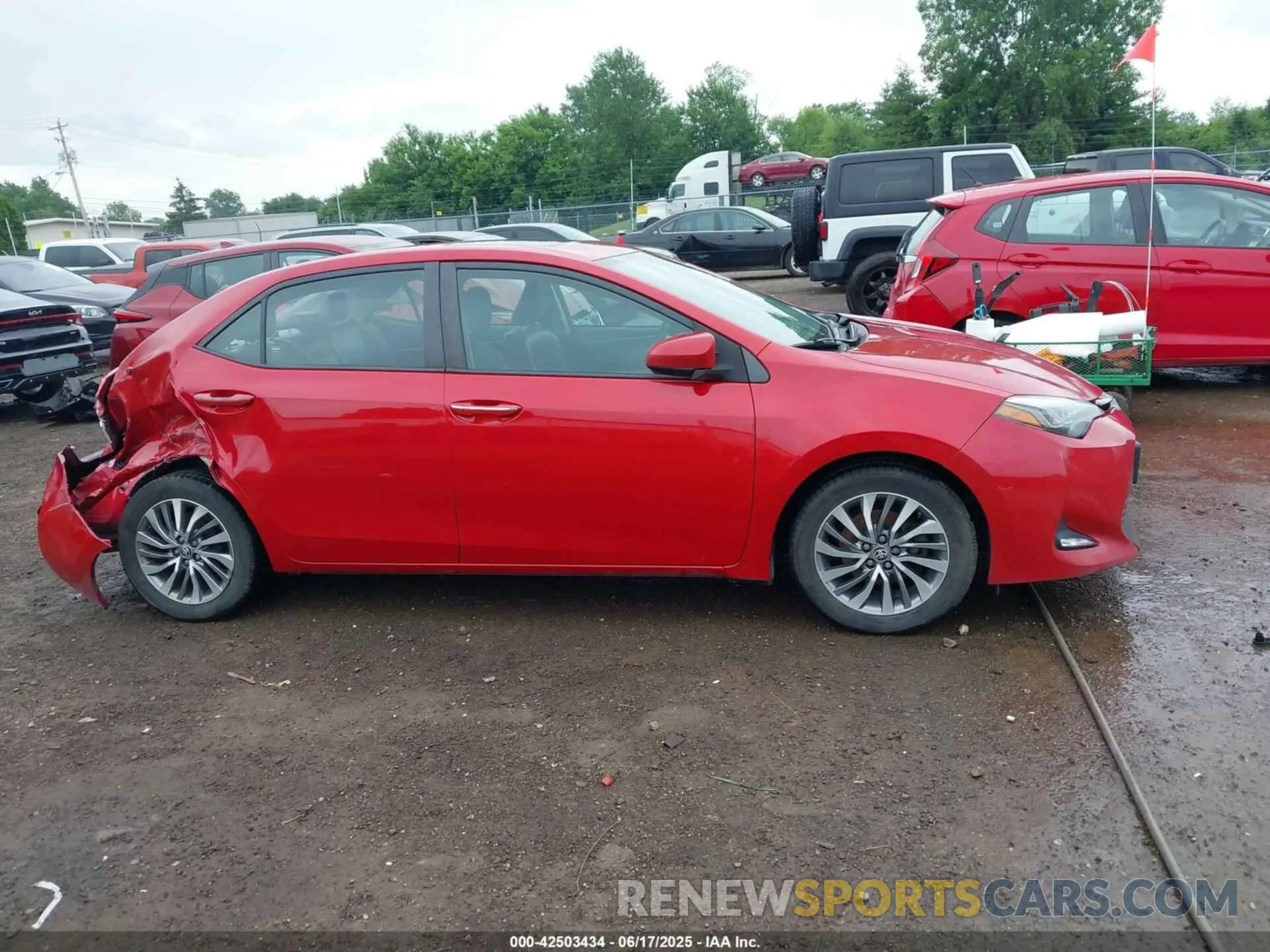 13 fotografías del automóvil dañado 2T1BURHE3KC170315 TOYOTA COROLLA 2019
