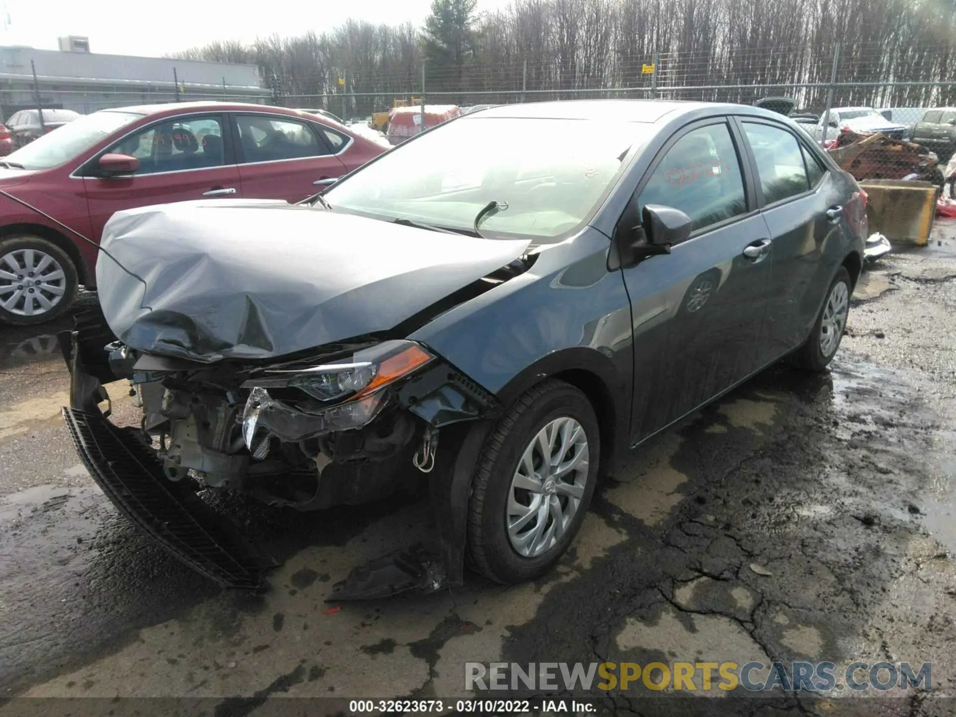 2 fotografías del automóvil dañado 2T1BURHE3KC172565 TOYOTA COROLLA 2019