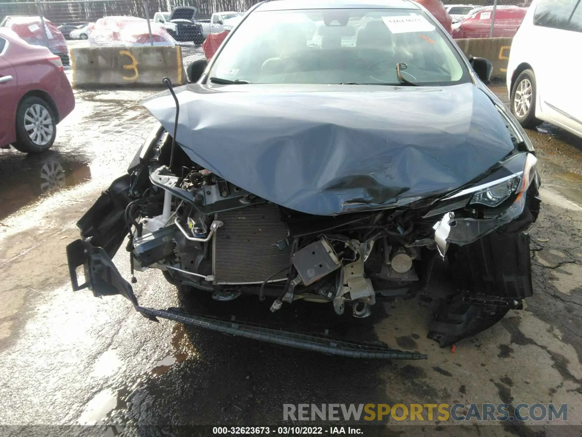 6 fotografías del automóvil dañado 2T1BURHE3KC172565 TOYOTA COROLLA 2019