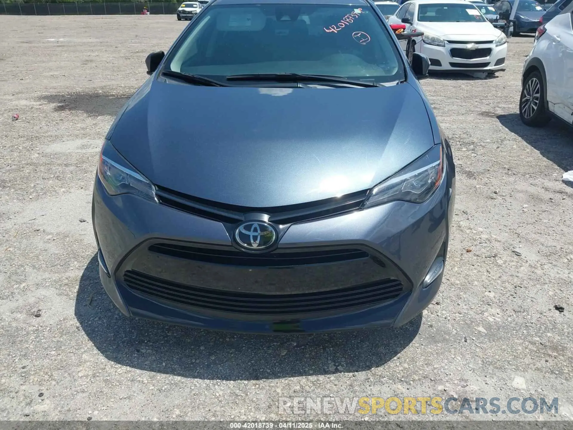 6 fotografías del automóvil dañado 2T1BURHE3KC176048 TOYOTA COROLLA 2019